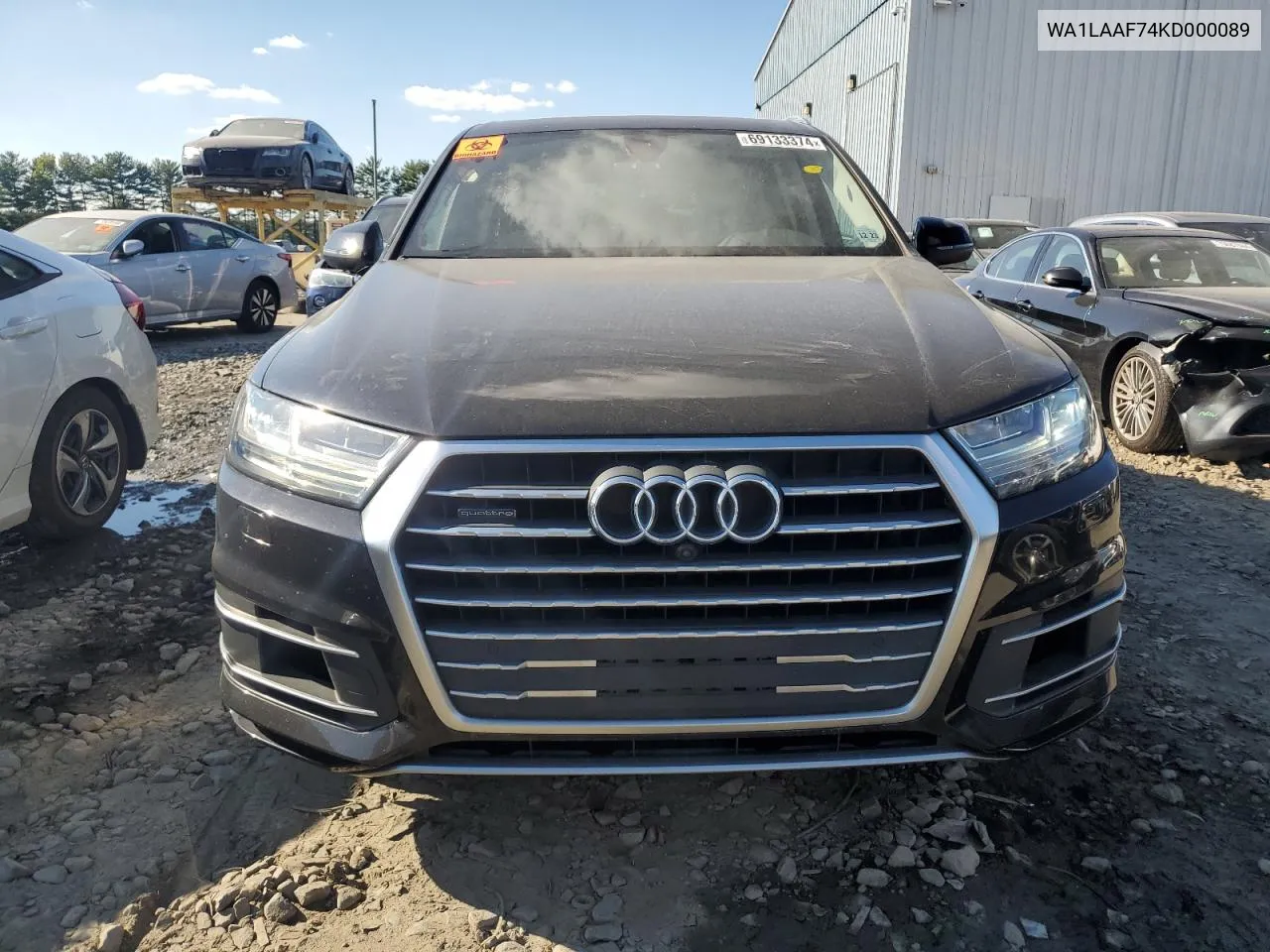 2019 Audi Q7 Premium Plus VIN: WA1LAAF74KD000089 Lot: 69133374