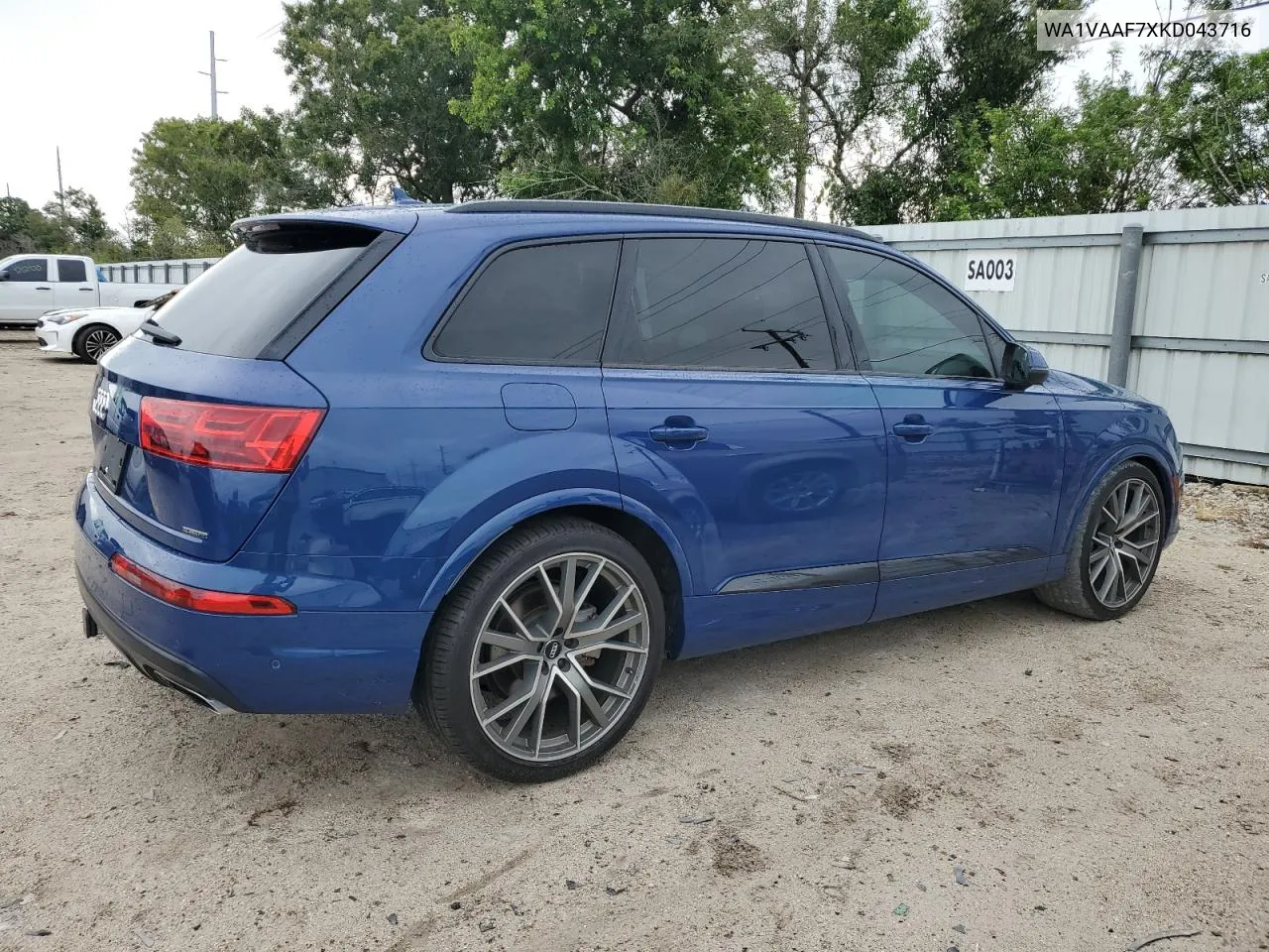 2019 Audi Q7 Prestige VIN: WA1VAAF7XKD043716 Lot: 70904364