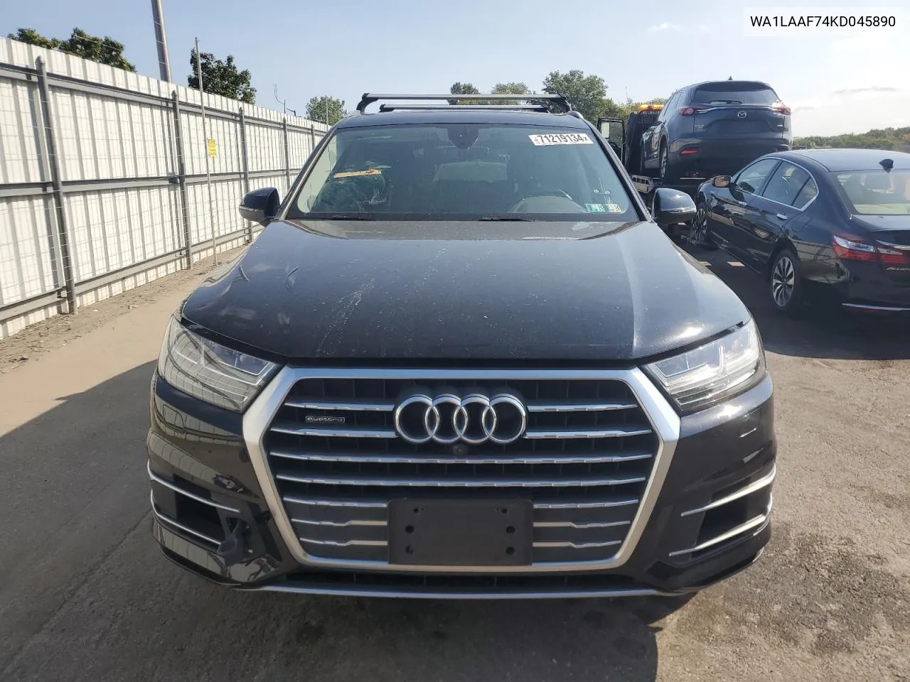 2019 Audi Q7 Premium Plus VIN: WA1LAAF74KD045890 Lot: 71219134