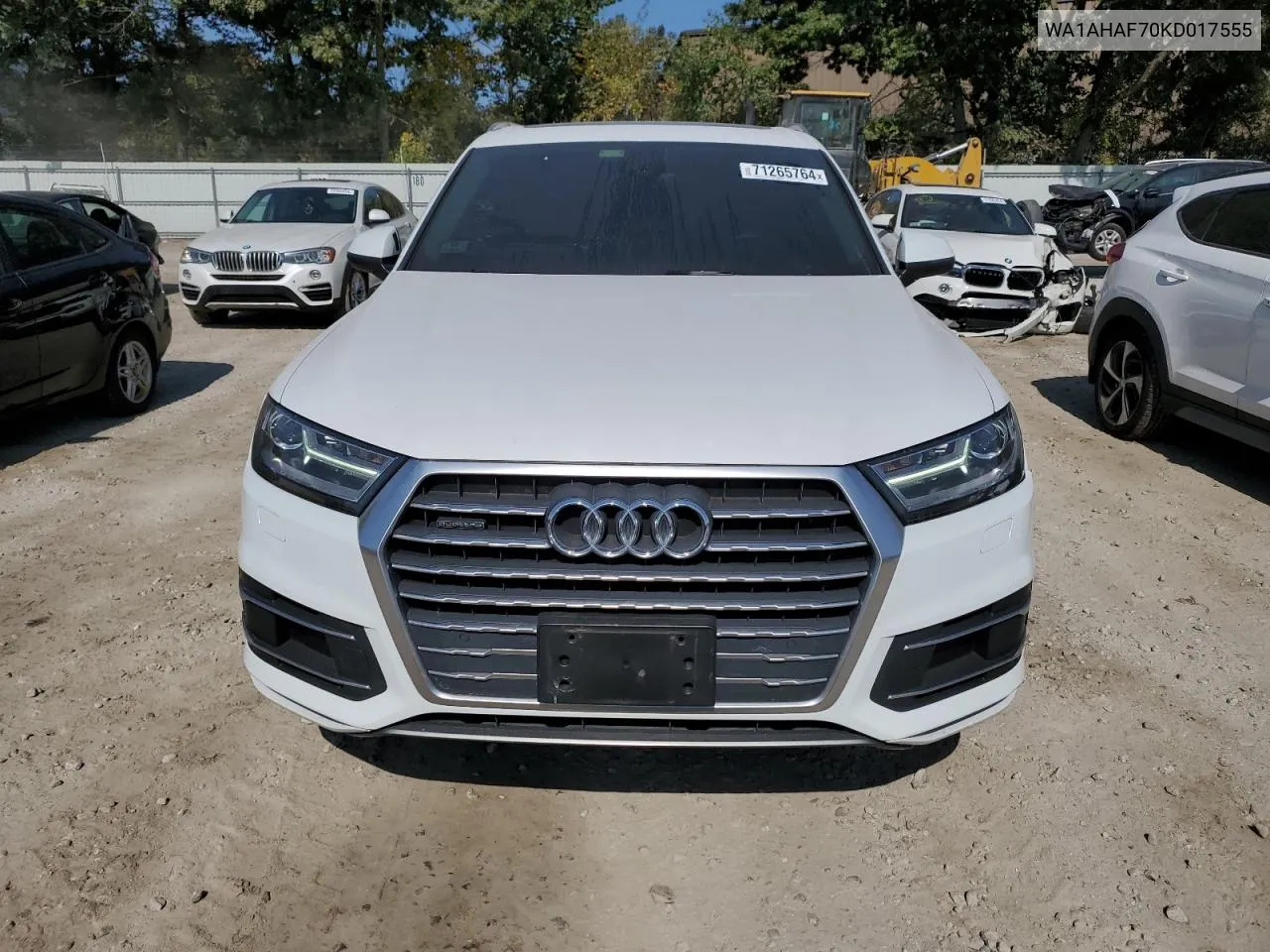 2019 Audi Q7 Premium VIN: WA1AHAF70KD017555 Lot: 71265764