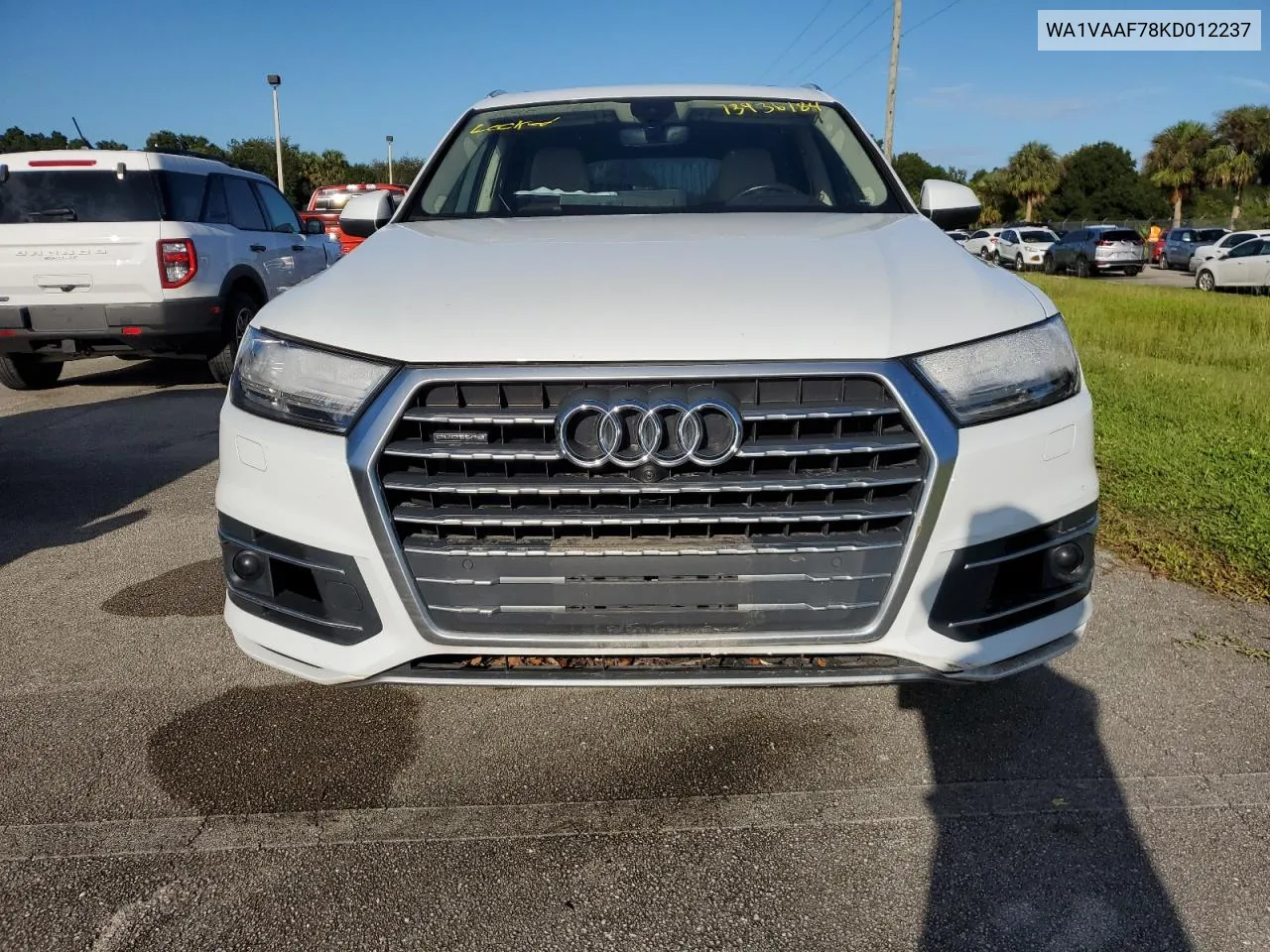 2019 Audi Q7 Prestige VIN: WA1VAAF78KD012237 Lot: 73936184