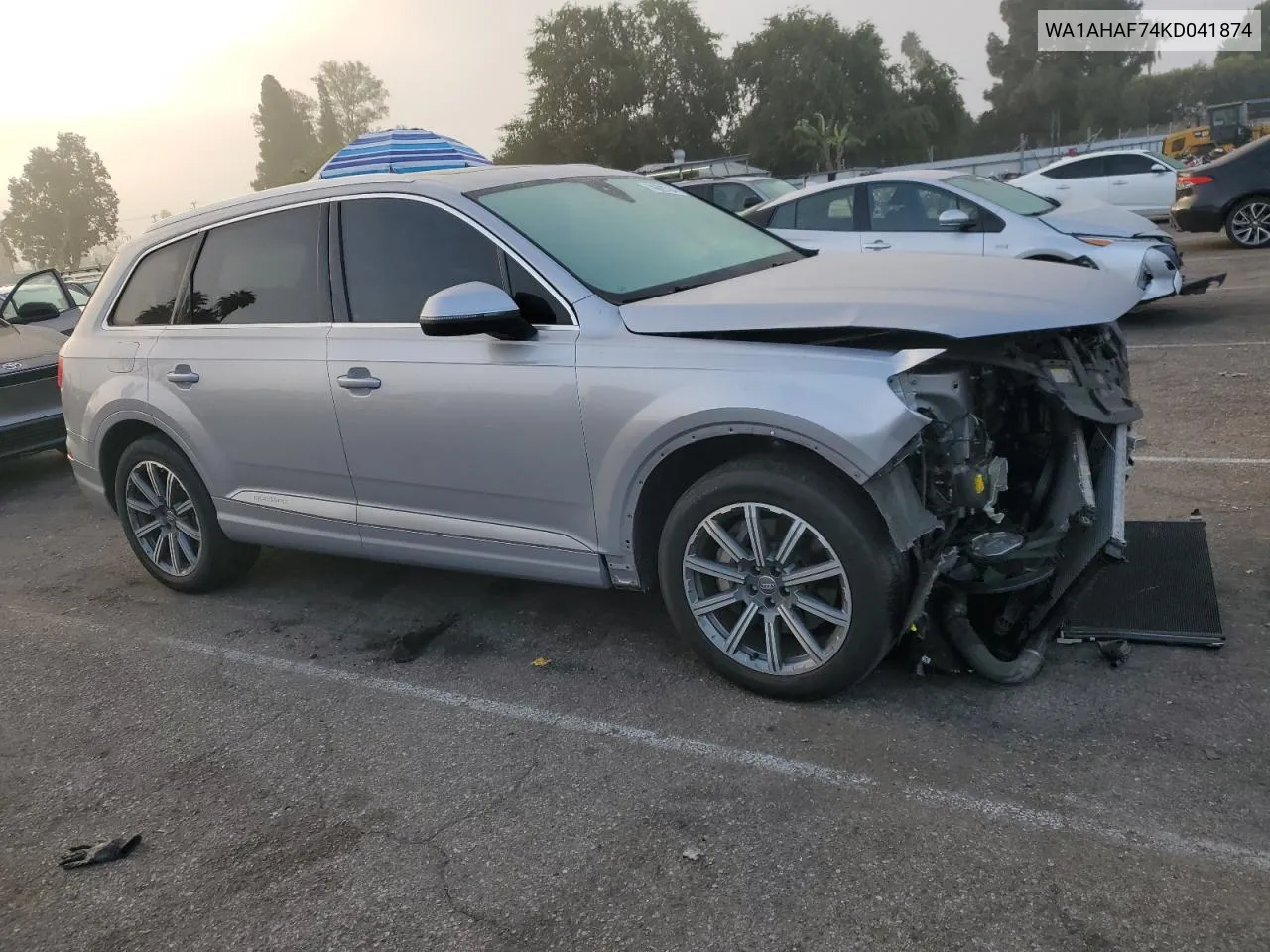 2019 Audi Q7 Premium VIN: WA1AHAF74KD041874 Lot: 74629764