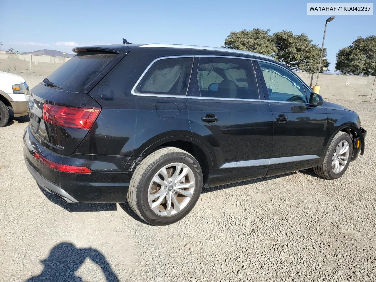 2019 Audi Q7 Premium VIN: WA1AHAF71KD042237 Lot: 74838294