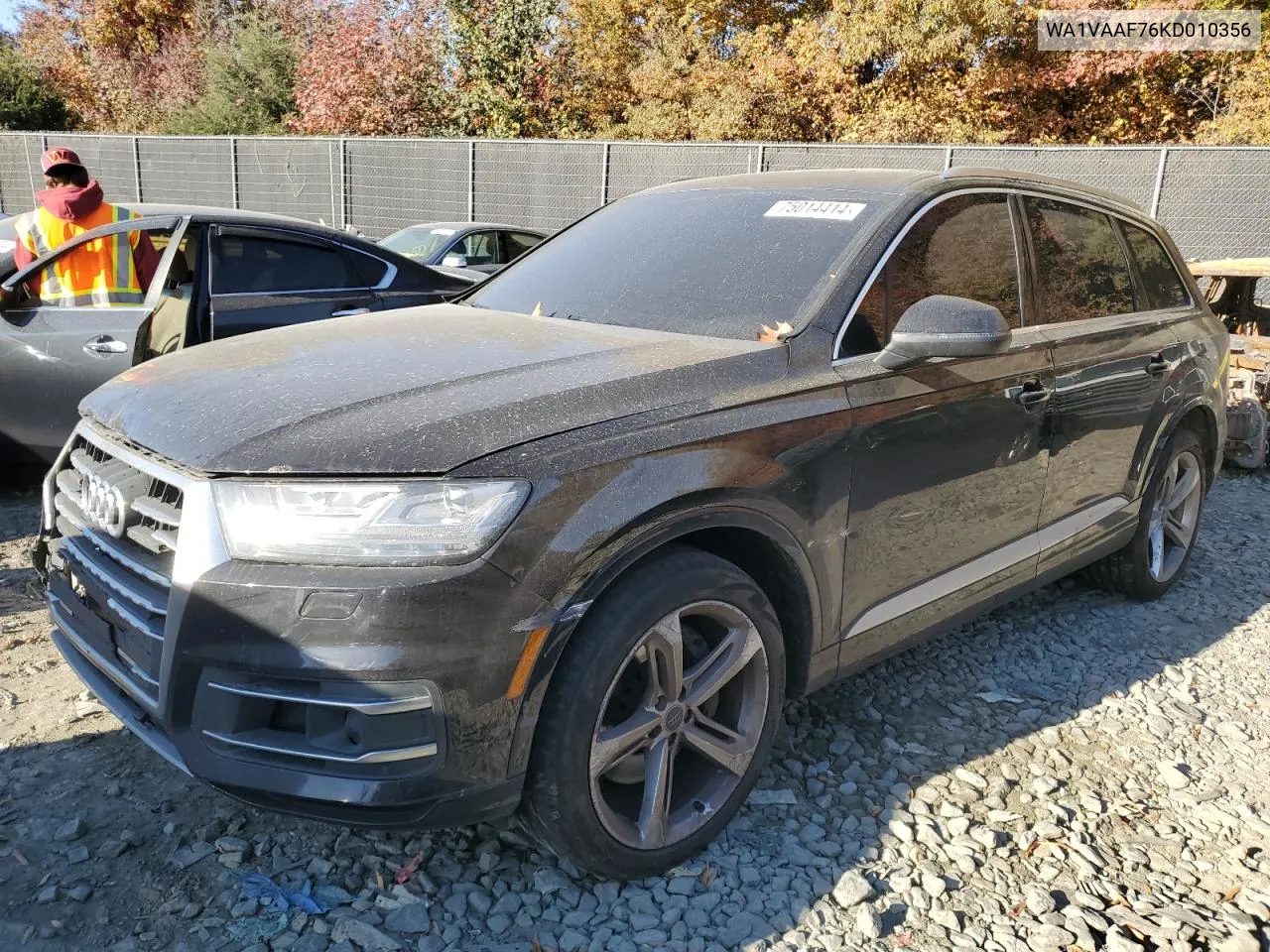 2019 Audi Q7 Prestige VIN: WA1VAAF76KD010356 Lot: 75014414