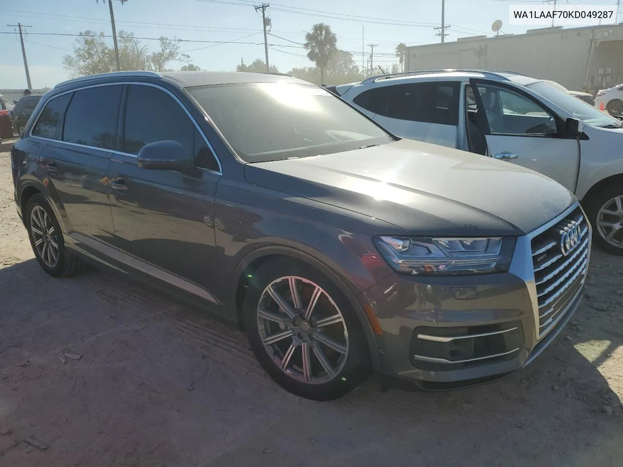 2019 Audi Q7 Premium Plus VIN: WA1LAAF70KD049287 Lot: 75815724