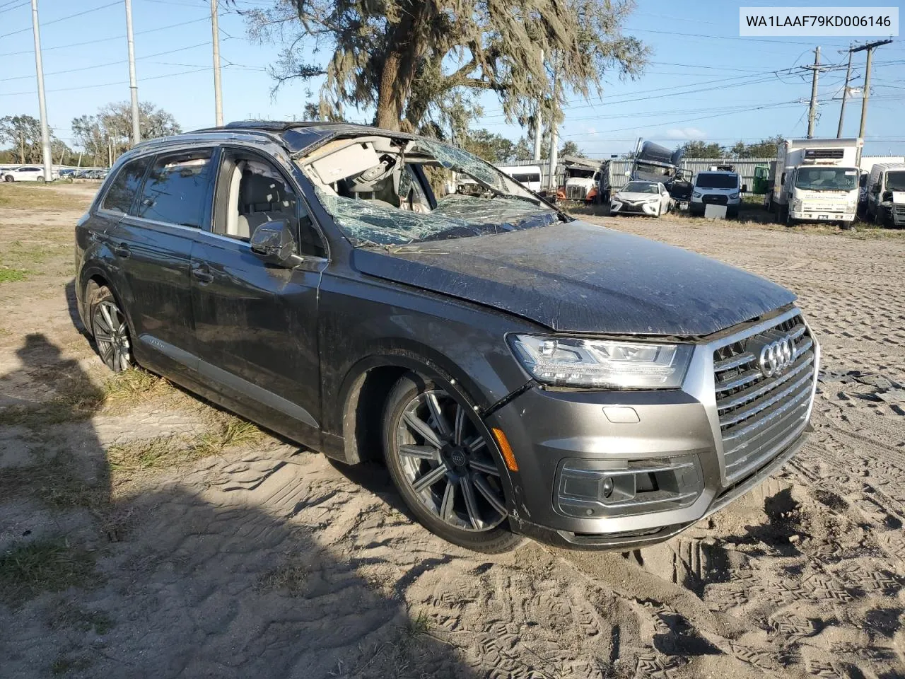 2019 Audi Q7 Premium Plus VIN: WA1LAAF79KD006146 Lot: 76054244