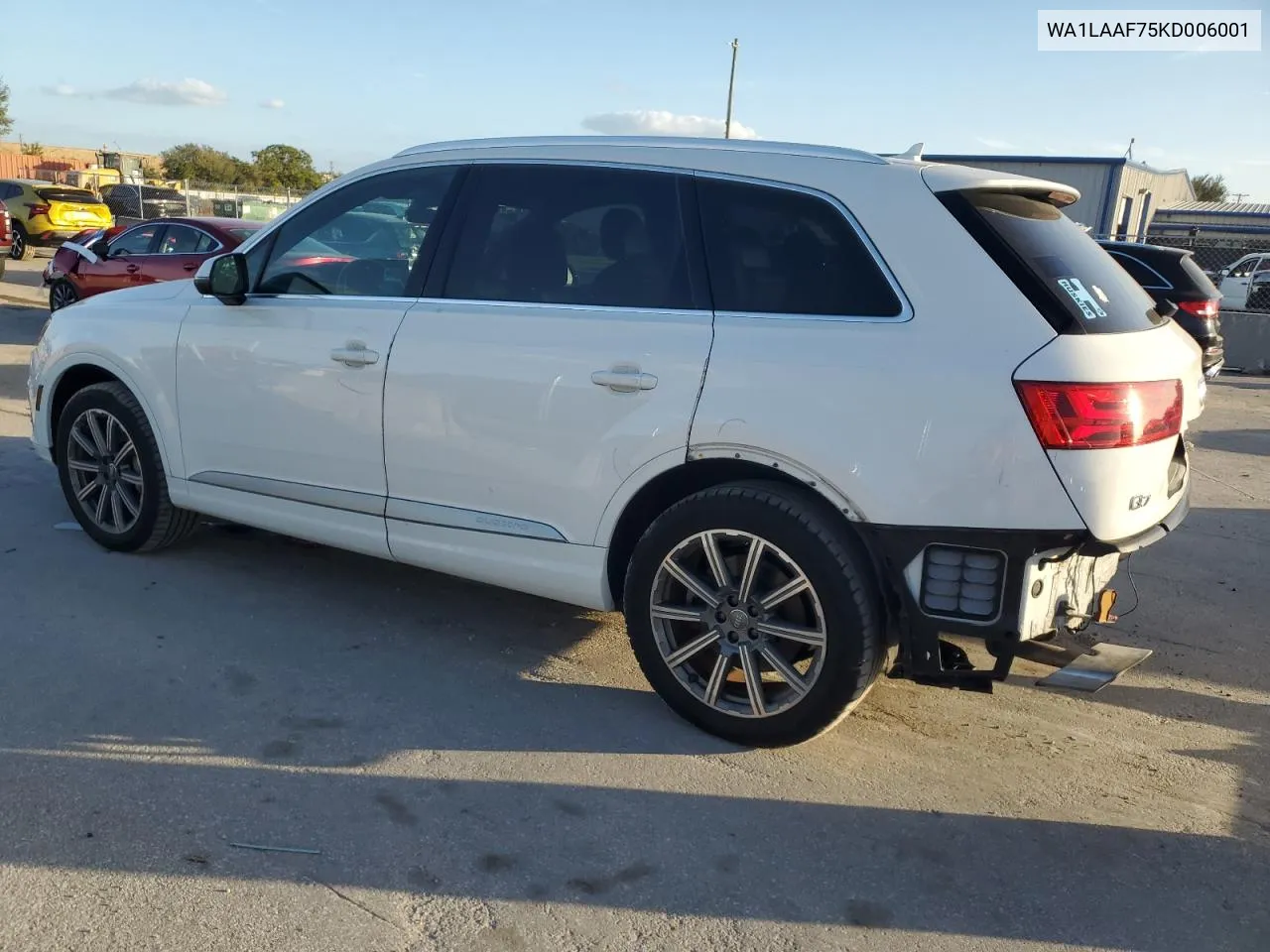 2019 Audi Q7 Premium Plus VIN: WA1LAAF75KD006001 Lot: 76809514