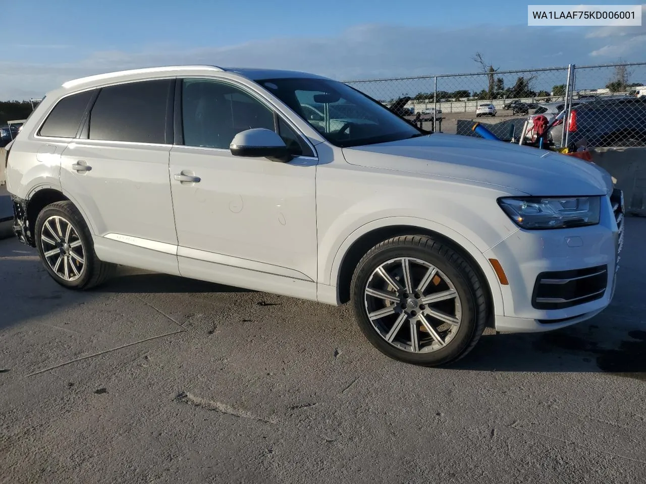 2019 Audi Q7 Premium Plus VIN: WA1LAAF75KD006001 Lot: 76809514