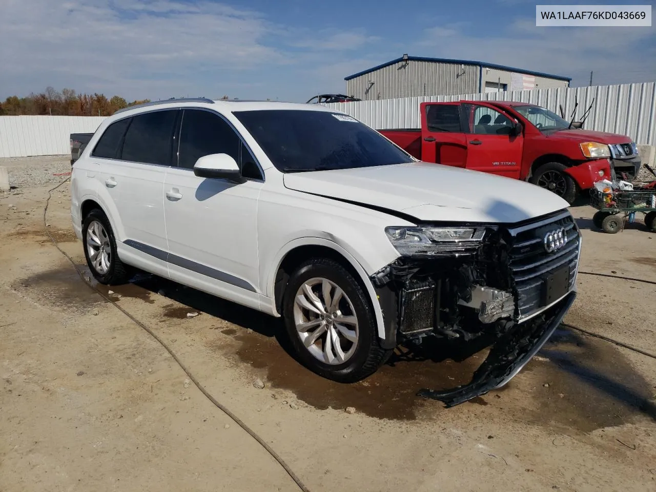 2019 Audi Q7 Premium Plus VIN: WA1LAAF76KD043669 Lot: 77682194