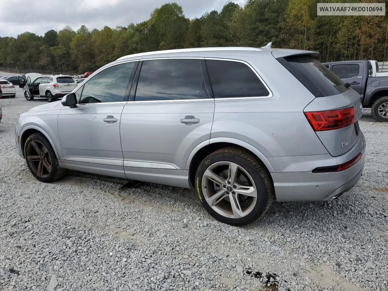 2019 Audi Q7 Prestige VIN: WA1VAAF74KD010694 Lot: 78852224