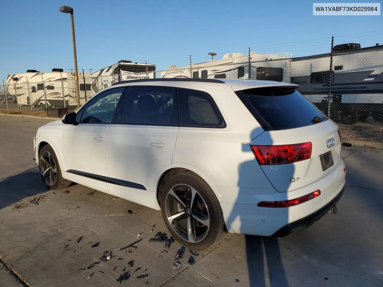 2019 Audi Q7 Prestige VIN: WA1VABF73KD025984 Lot: 79133654