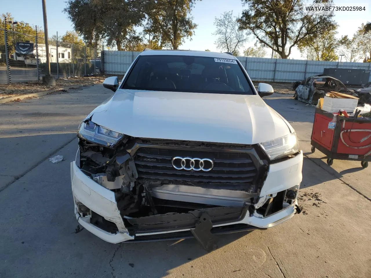 2019 Audi Q7 Prestige VIN: WA1VABF73KD025984 Lot: 79133654