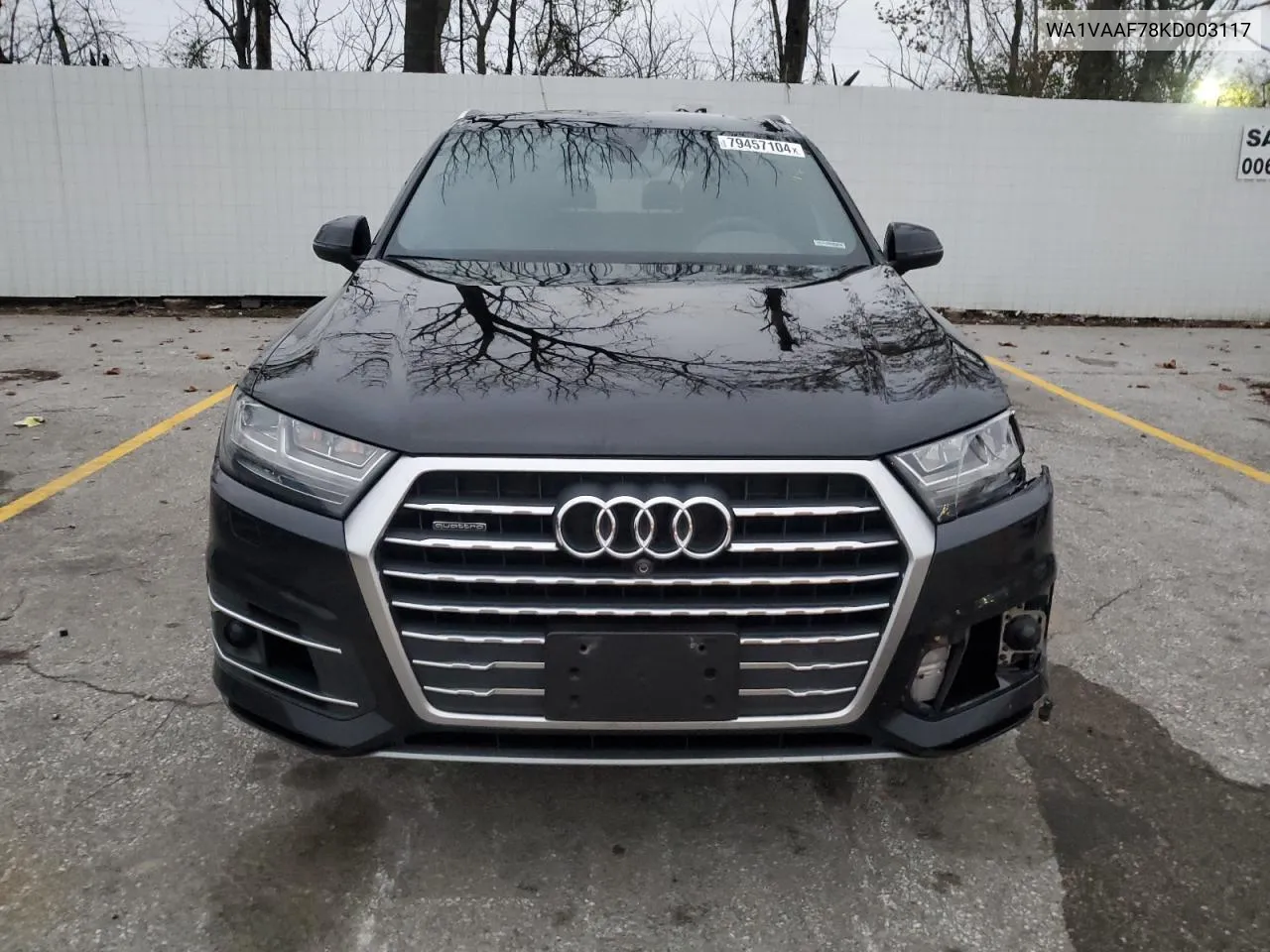 2019 Audi Q7 Prestige VIN: WA1VAAF78KD003117 Lot: 79457104