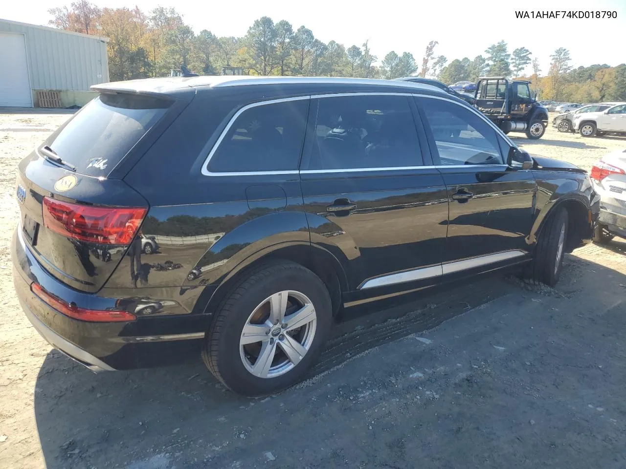 2019 Audi Q7 Premium VIN: WA1AHAF74KD018790 Lot: 79886284