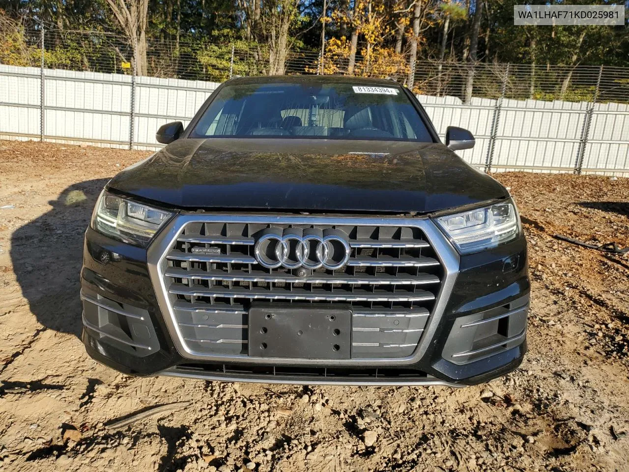 2019 Audi Q7 Premium Plus VIN: WA1LHAF71KD025981 Lot: 81334394