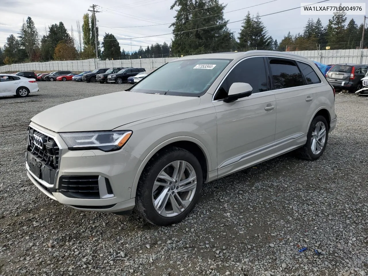 2020 Audi Q7 Premium Plus VIN: WA1LXAF77LD004976 Lot: 77353344