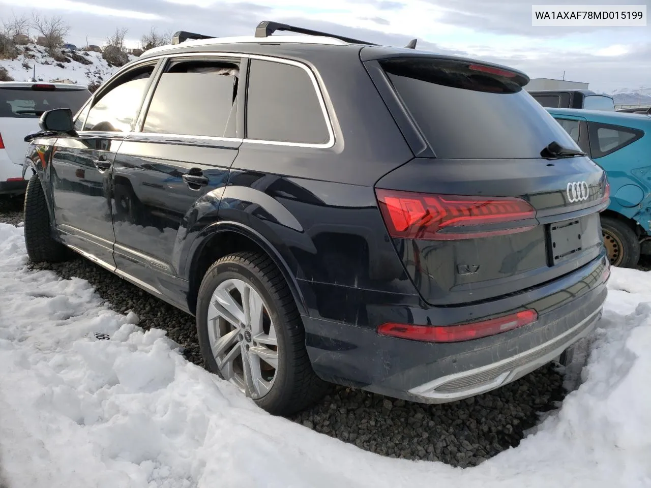 2021 Audi Q7 Premium VIN: WA1AXAF78MD015199 Lot: 45266214