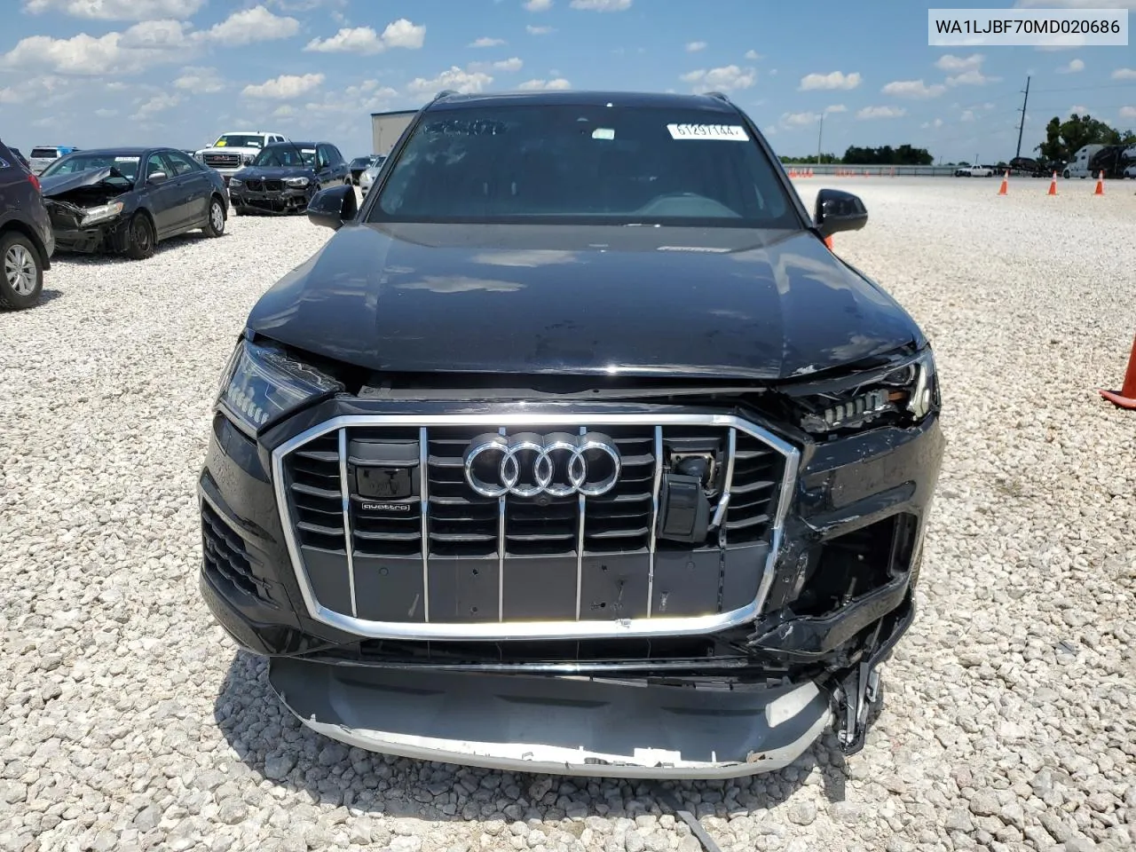 2021 Audi Q7 Premium Plus VIN: WA1LJBF70MD020686 Lot: 61297144