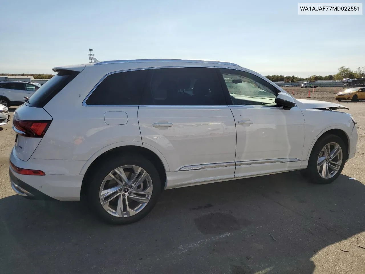 2021 Audi Q7 Premium VIN: WA1AJAF77MD022551 Lot: 70392144