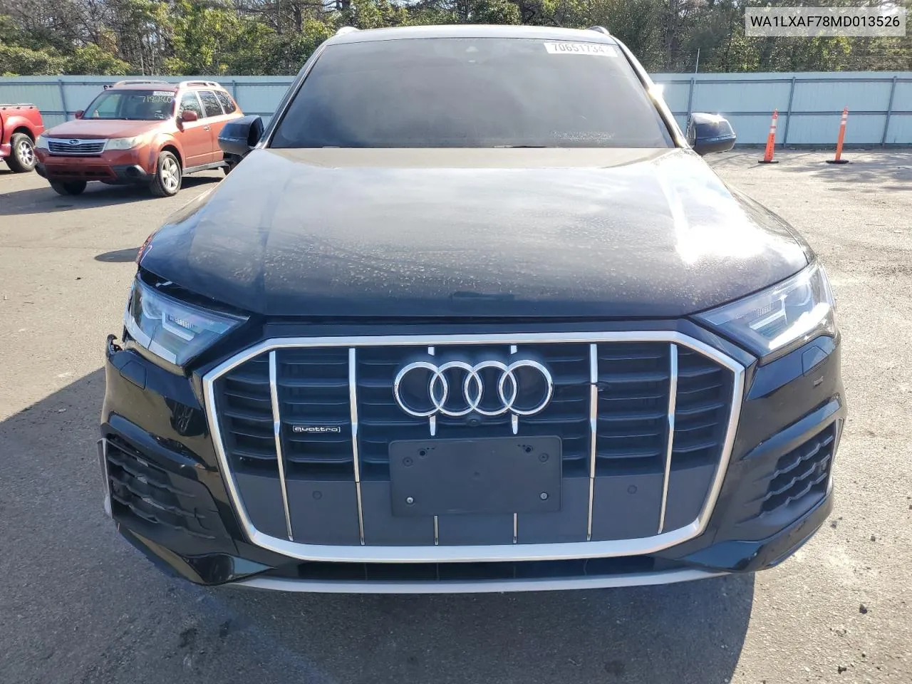 2021 Audi Q7 Premium Plus VIN: WA1LXAF78MD013526 Lot: 70651734