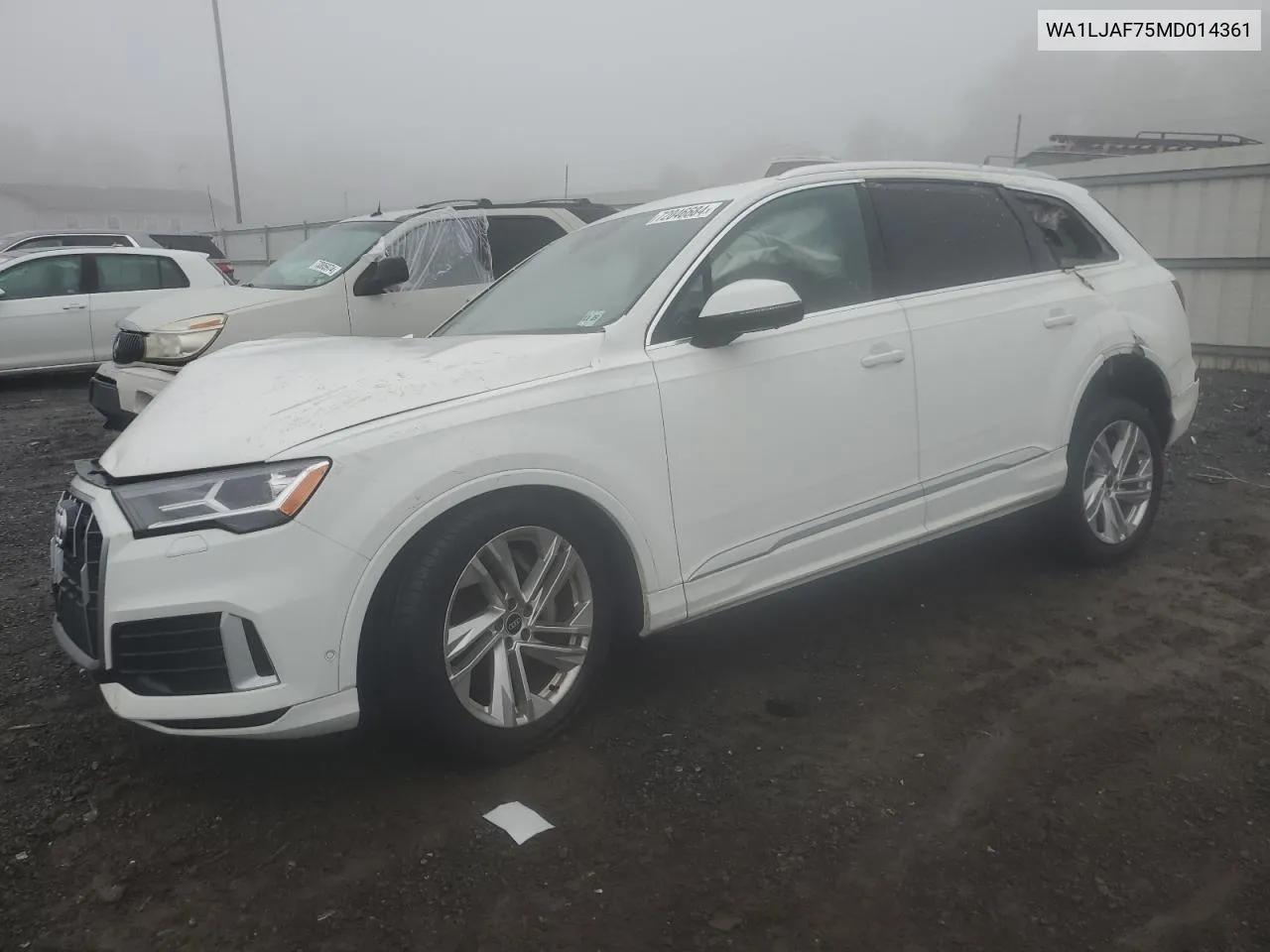 2021 Audi Q7 Premium Plus VIN: WA1LJAF75MD014361 Lot: 72046684