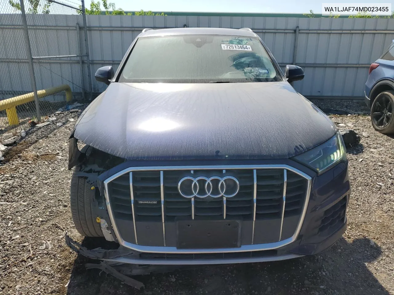 2021 Audi Q7 Premium Plus VIN: WA1LJAF74MD023455 Lot: 72613464