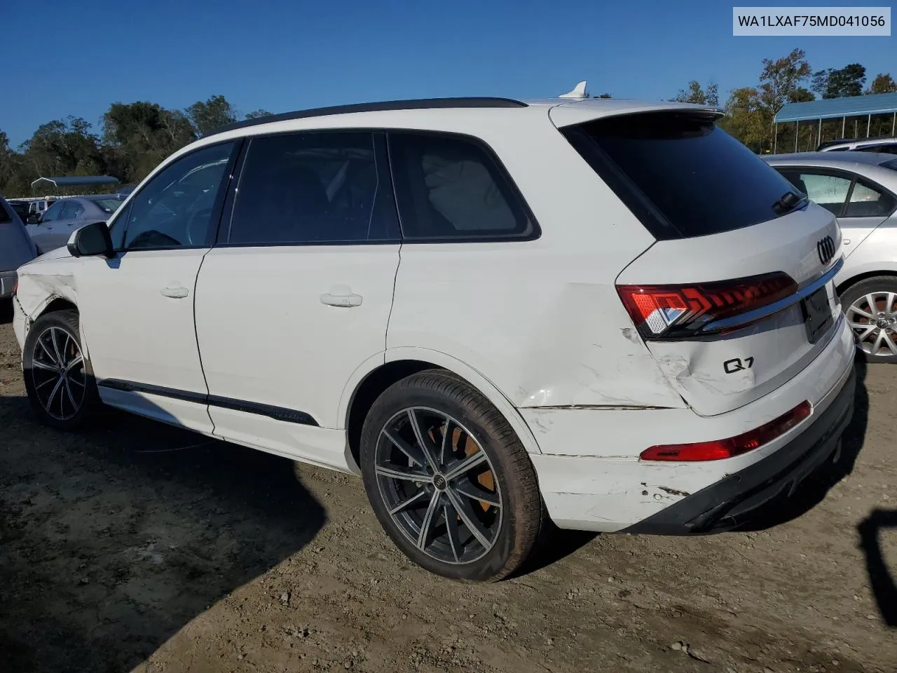 2021 Audi Q7 Premium Plus VIN: WA1LXAF75MD041056 Lot: 72712714