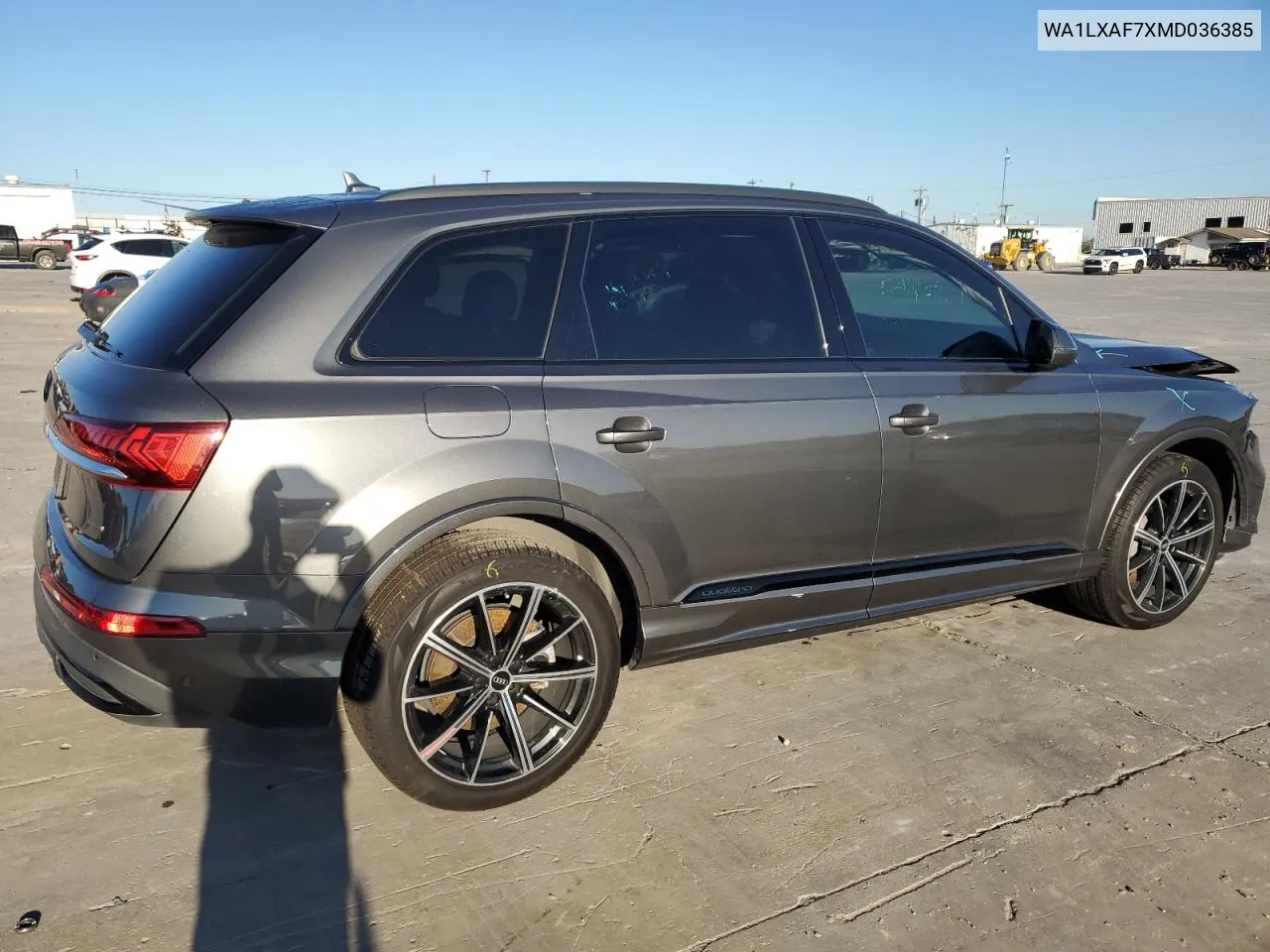 2021 Audi Q7 Premium Plus VIN: WA1LXAF7XMD036385 Lot: 73157754