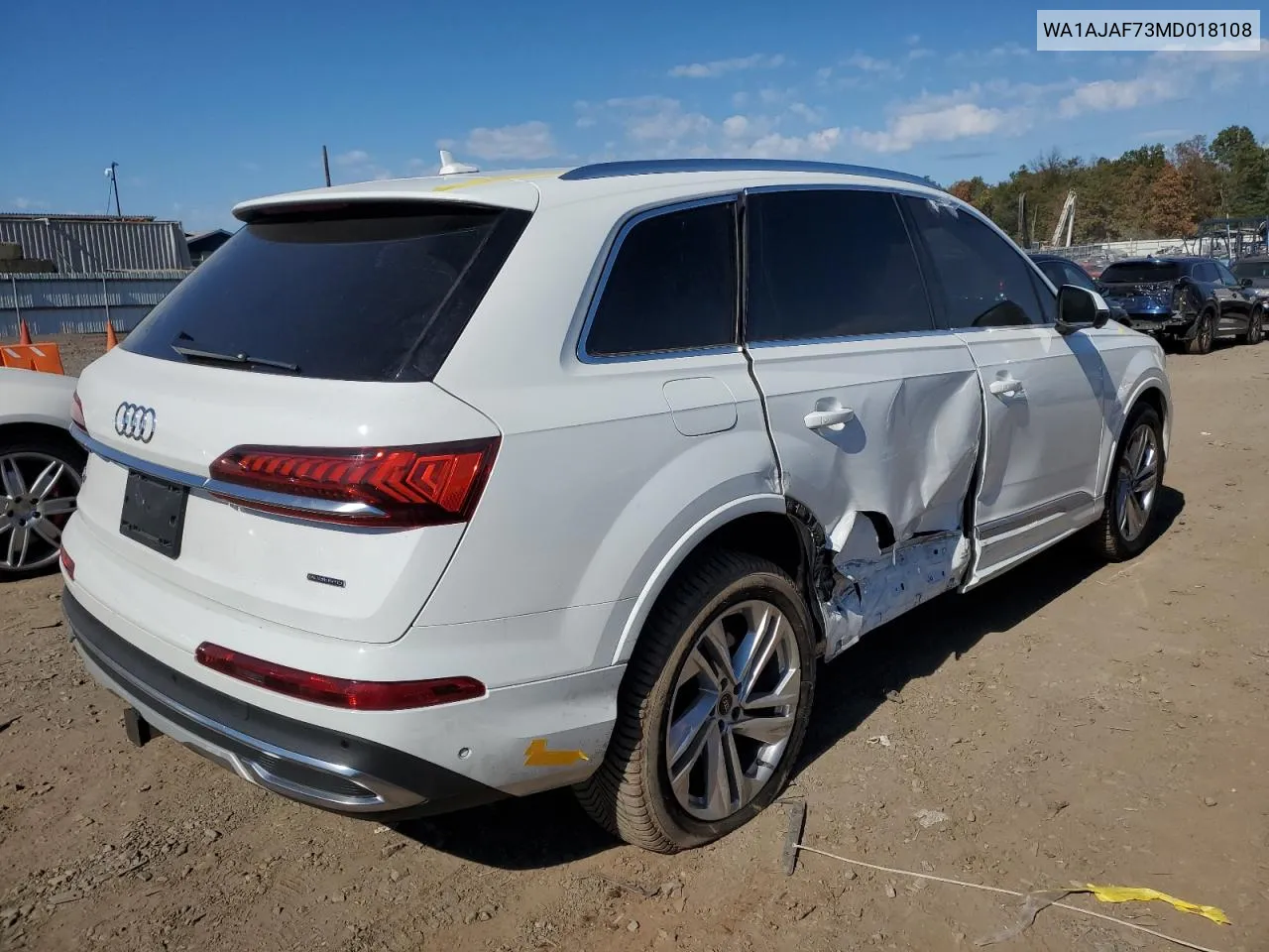 WA1AJAF73MD018108 2021 Audi Q7 Premium