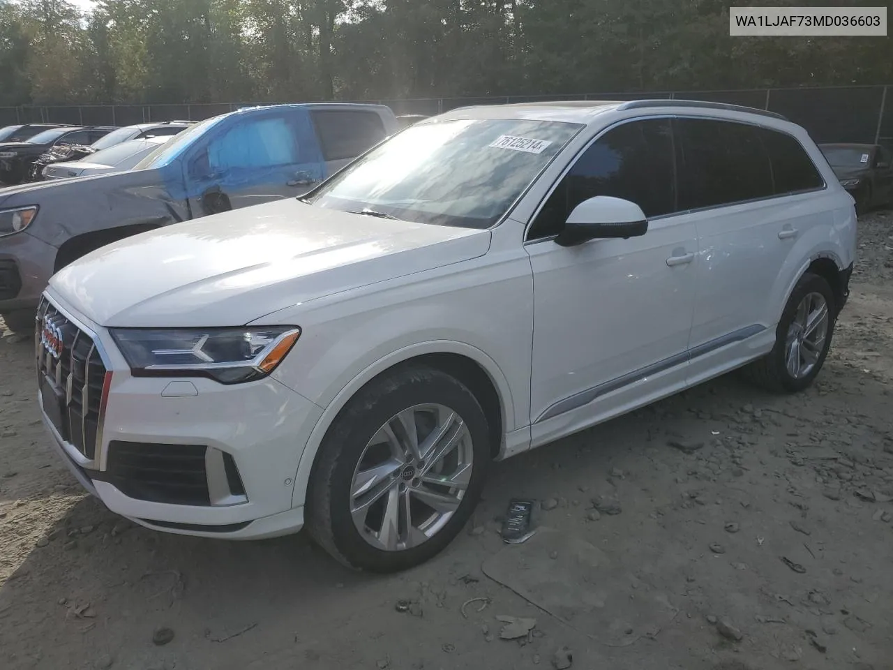 2021 Audi Q7 Premium Plus VIN: WA1LJAF73MD036603 Lot: 76125214