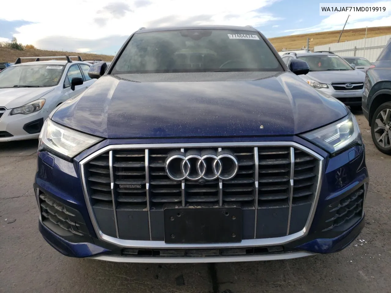 2021 Audi Q7 Premium VIN: WA1AJAF71MD019919 Lot: 77484474