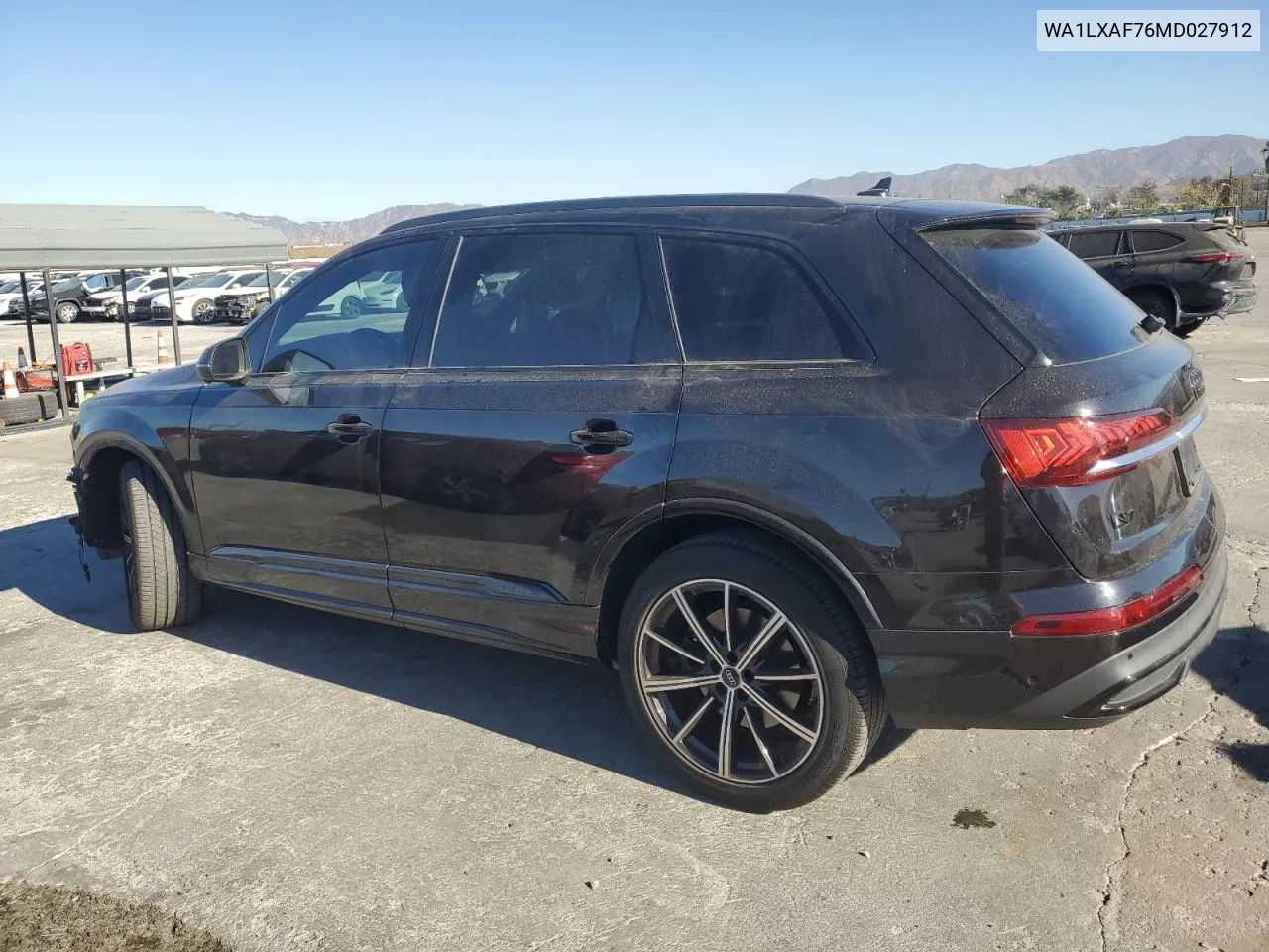 2021 Audi Q7 Premium Plus VIN: WA1LXAF76MD027912 Lot: 79413294