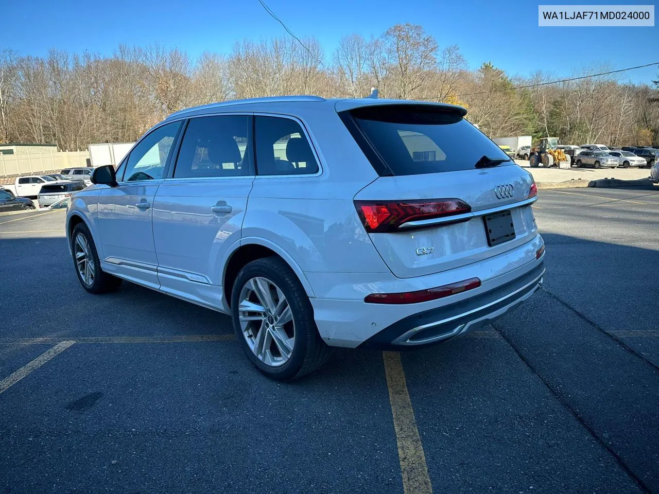 2021 Audi Q7 Premium Plus VIN: WA1LJAF71MD024000 Lot: 80929524