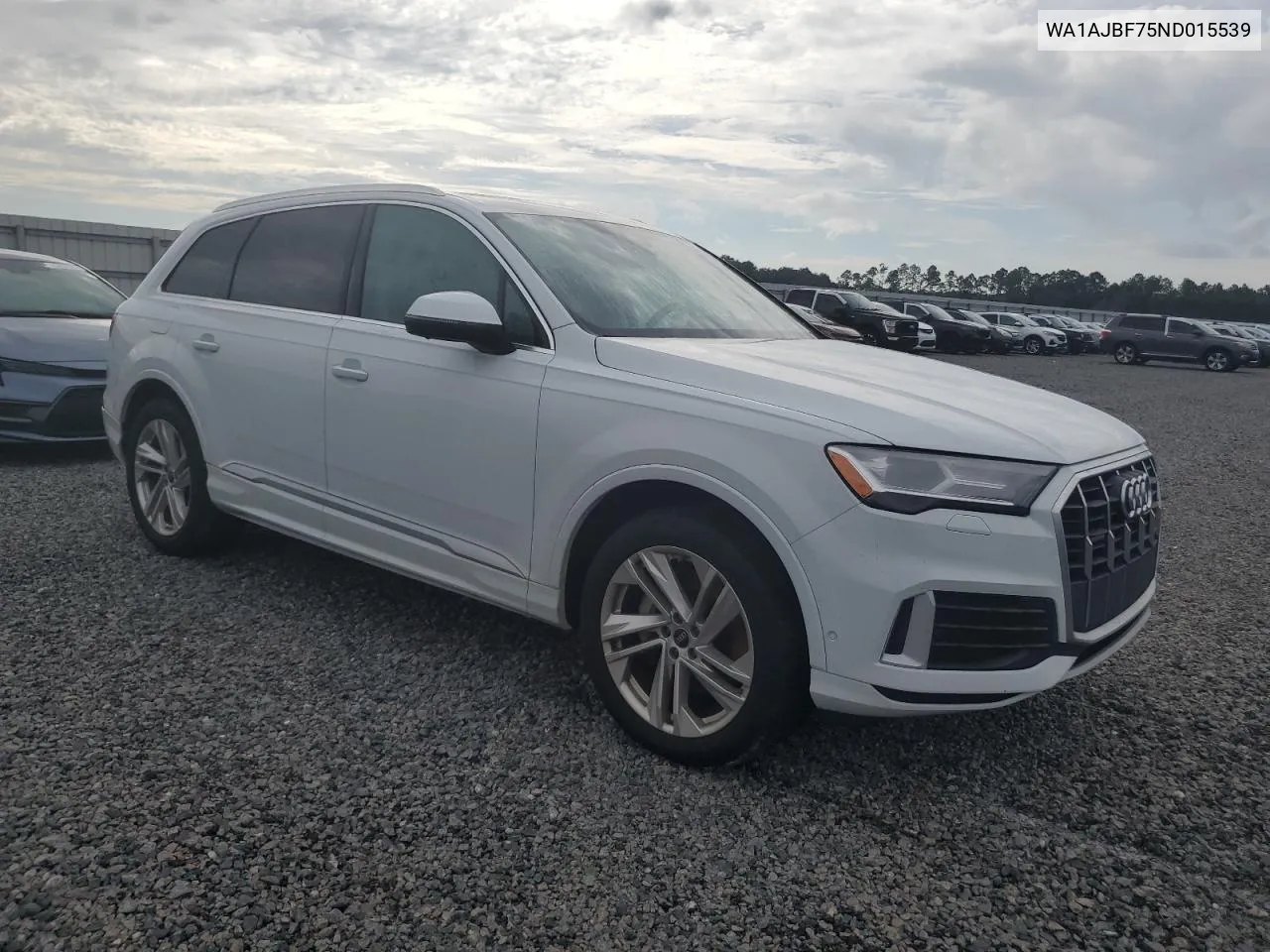 2022 Audi Q7 Premium VIN: WA1AJBF75ND015539 Lot: 73831014