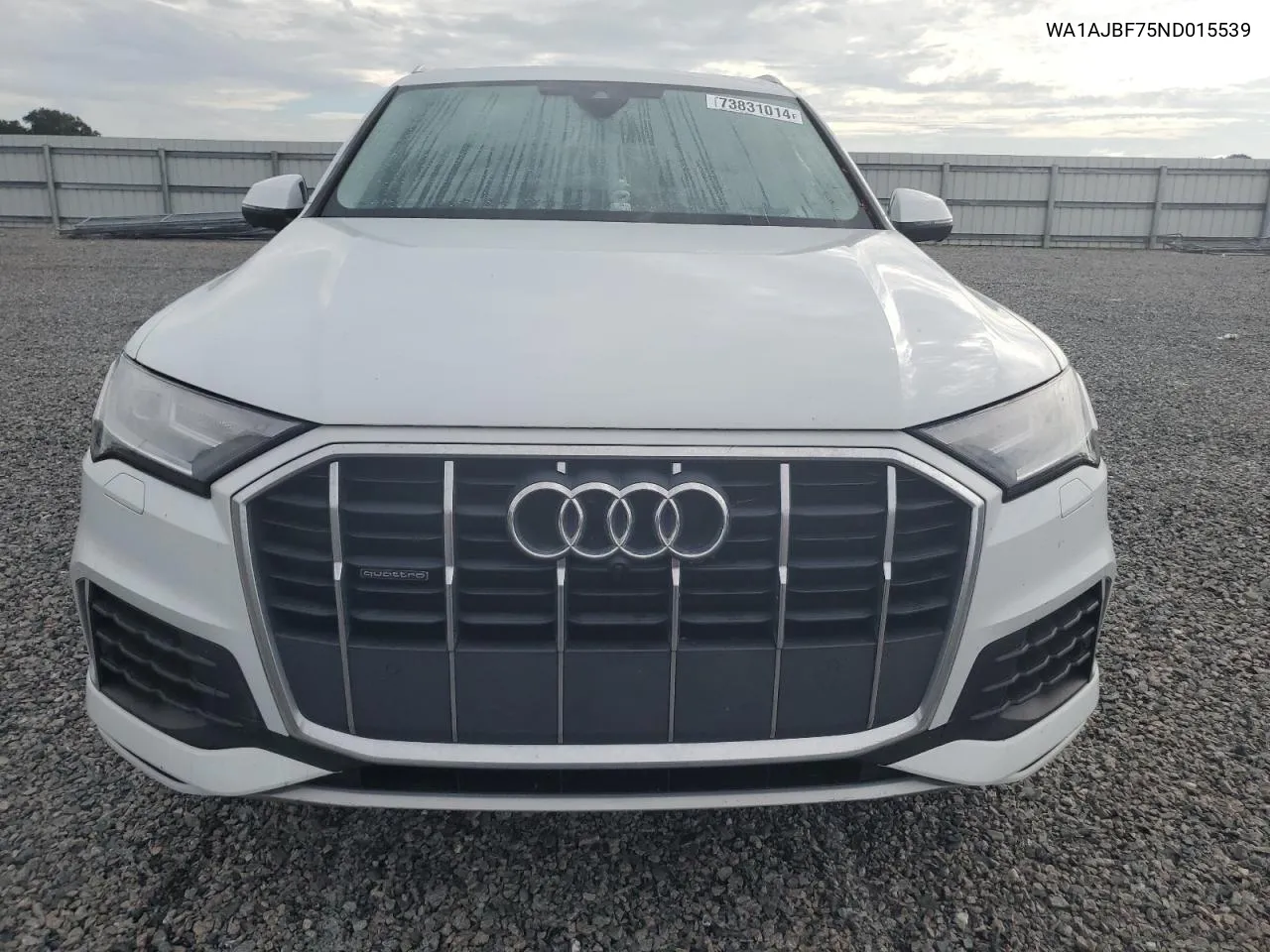 2022 Audi Q7 Premium VIN: WA1AJBF75ND015539 Lot: 73831014