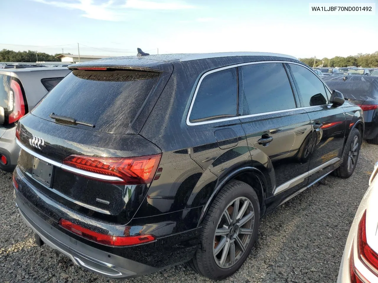 2022 Audi Q7 Premium Plus VIN: WA1LJBF70ND001492 Lot: 73865444