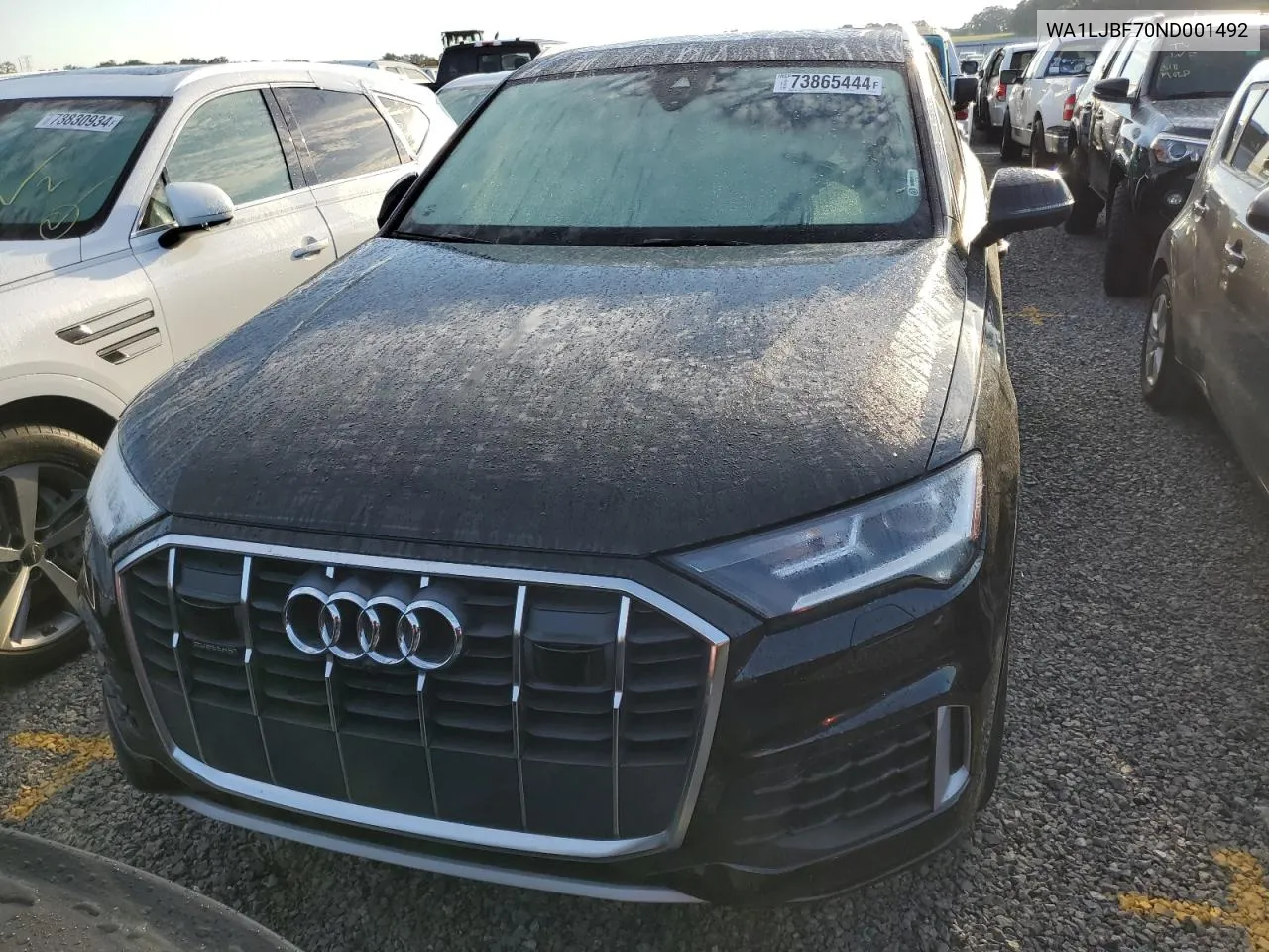 2022 Audi Q7 Premium Plus VIN: WA1LJBF70ND001492 Lot: 73865444