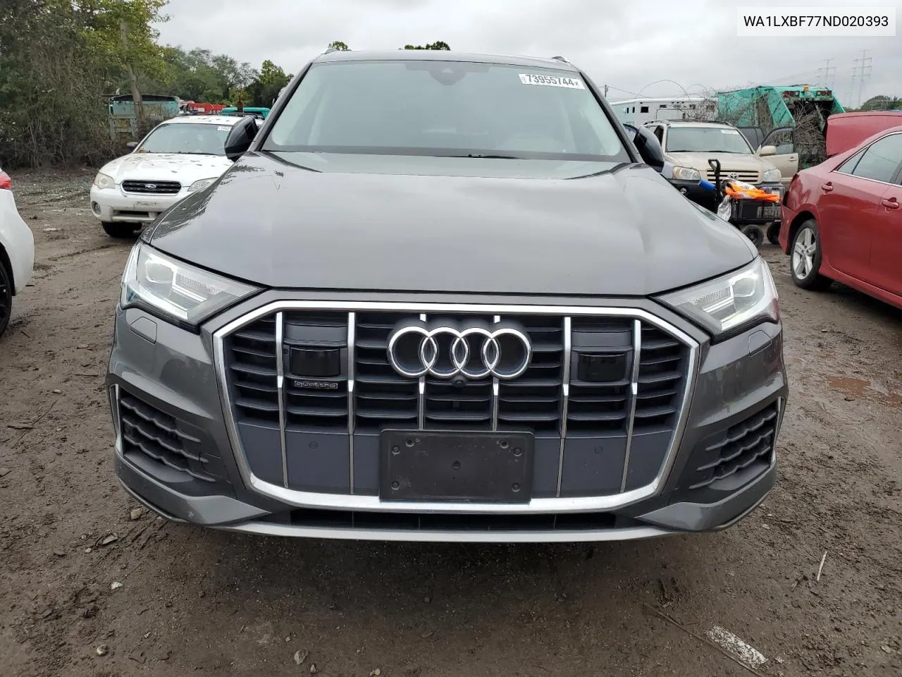 2022 Audi Q7 Premium Plus VIN: WA1LXBF77ND020393 Lot: 73955744