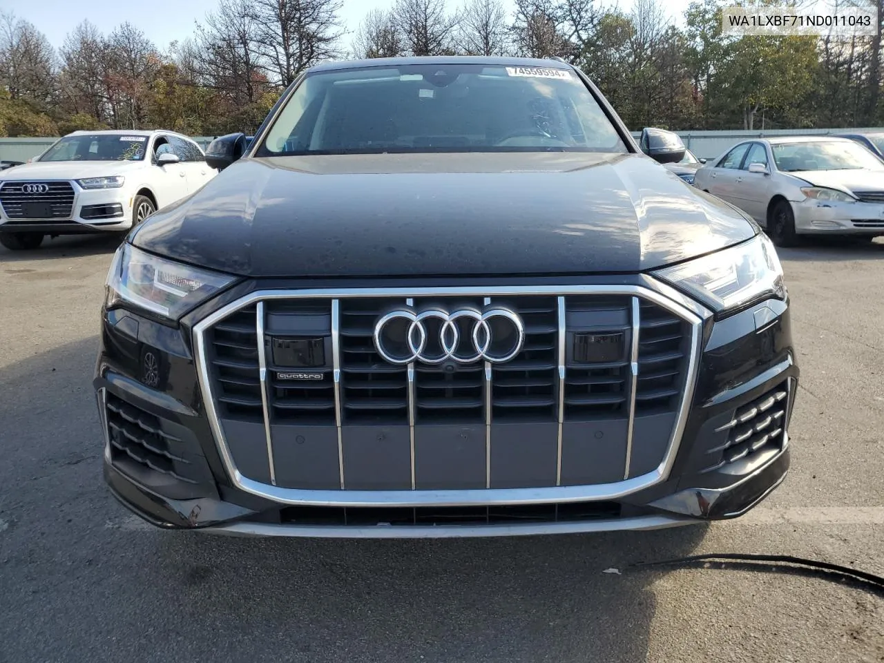 2022 Audi Q7 Premium Plus VIN: WA1LXBF71ND011043 Lot: 74559594