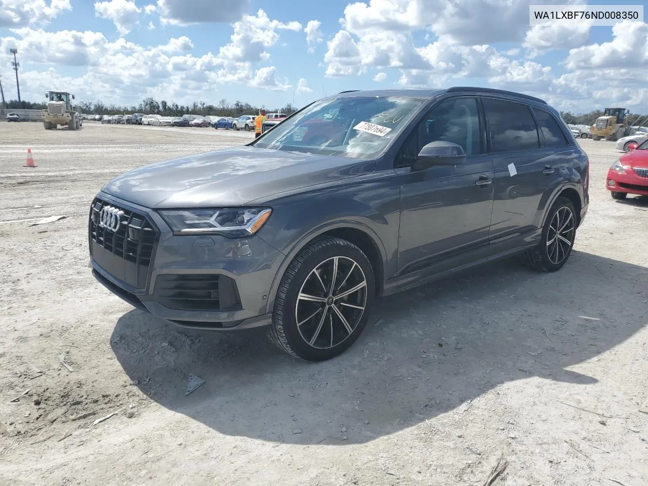 2022 Audi Q7 Premium Plus VIN: WA1LXBF76ND008350 Lot: 77807694