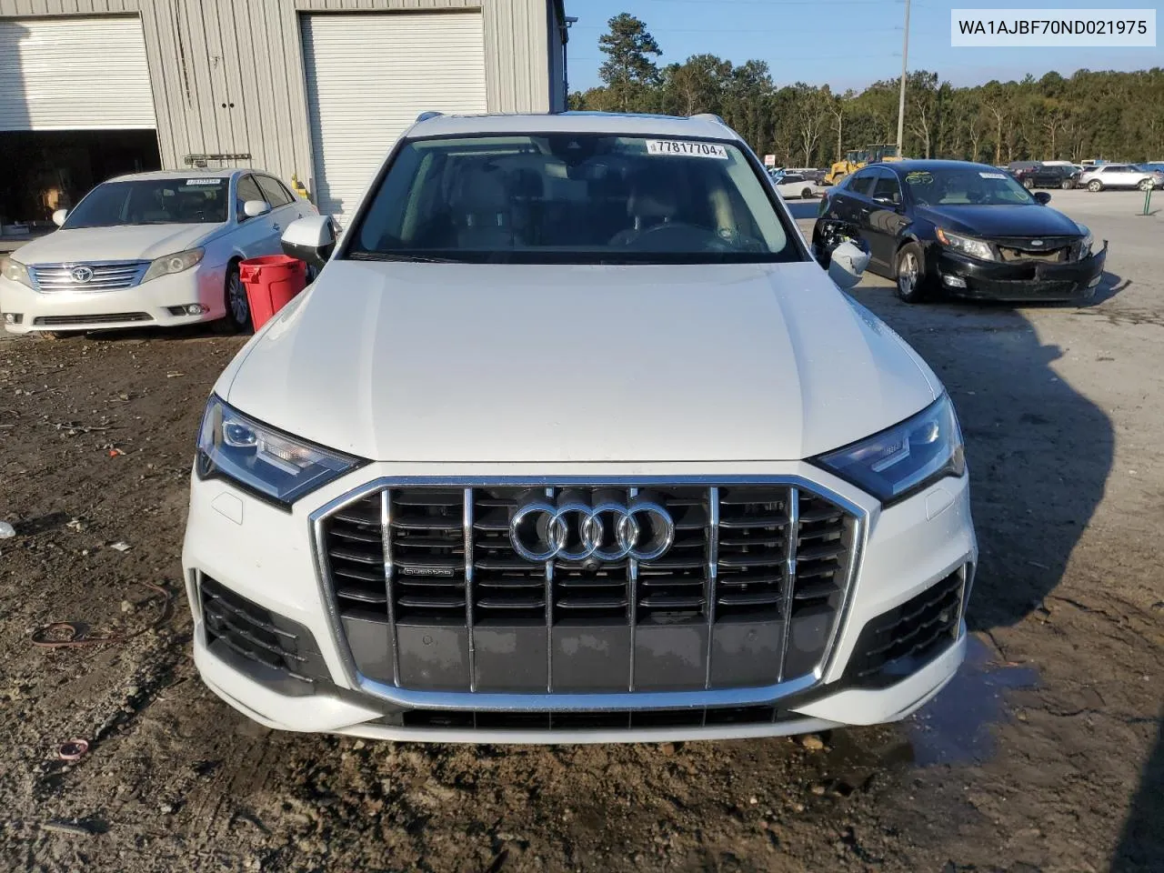 2022 Audi Q7 Premium VIN: WA1AJBF70ND021975 Lot: 77817704