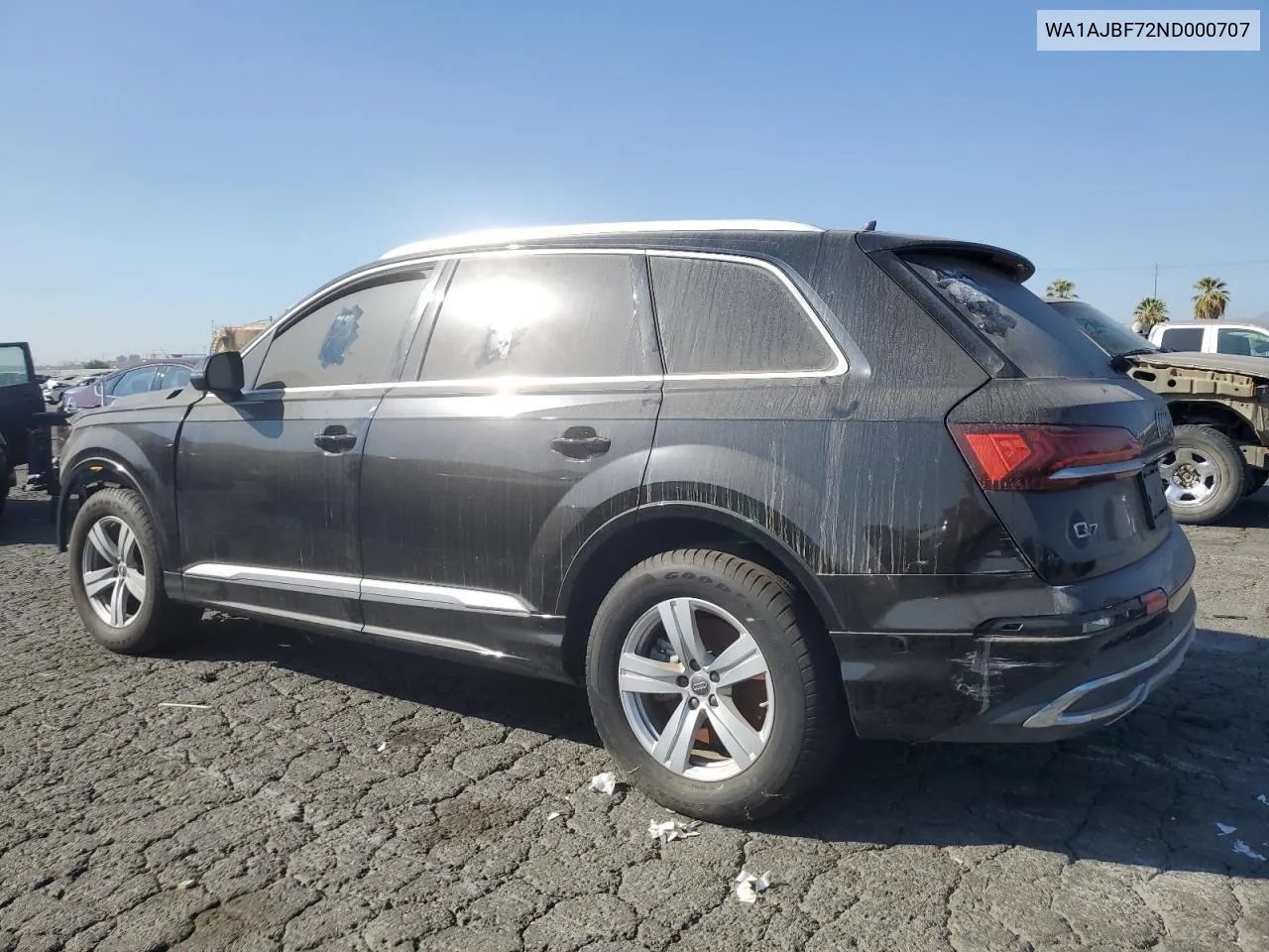 2022 Audi Q7 Premium VIN: WA1AJBF72ND000707 Lot: 77901774