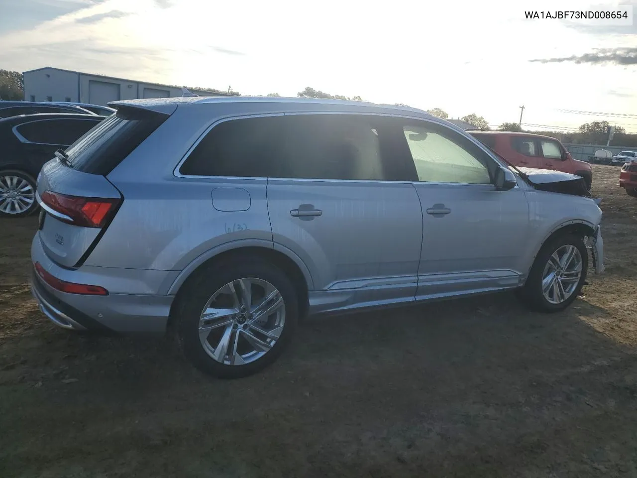 2022 Audi Q7 Premium VIN: WA1AJBF73ND008654 Lot: 78832644