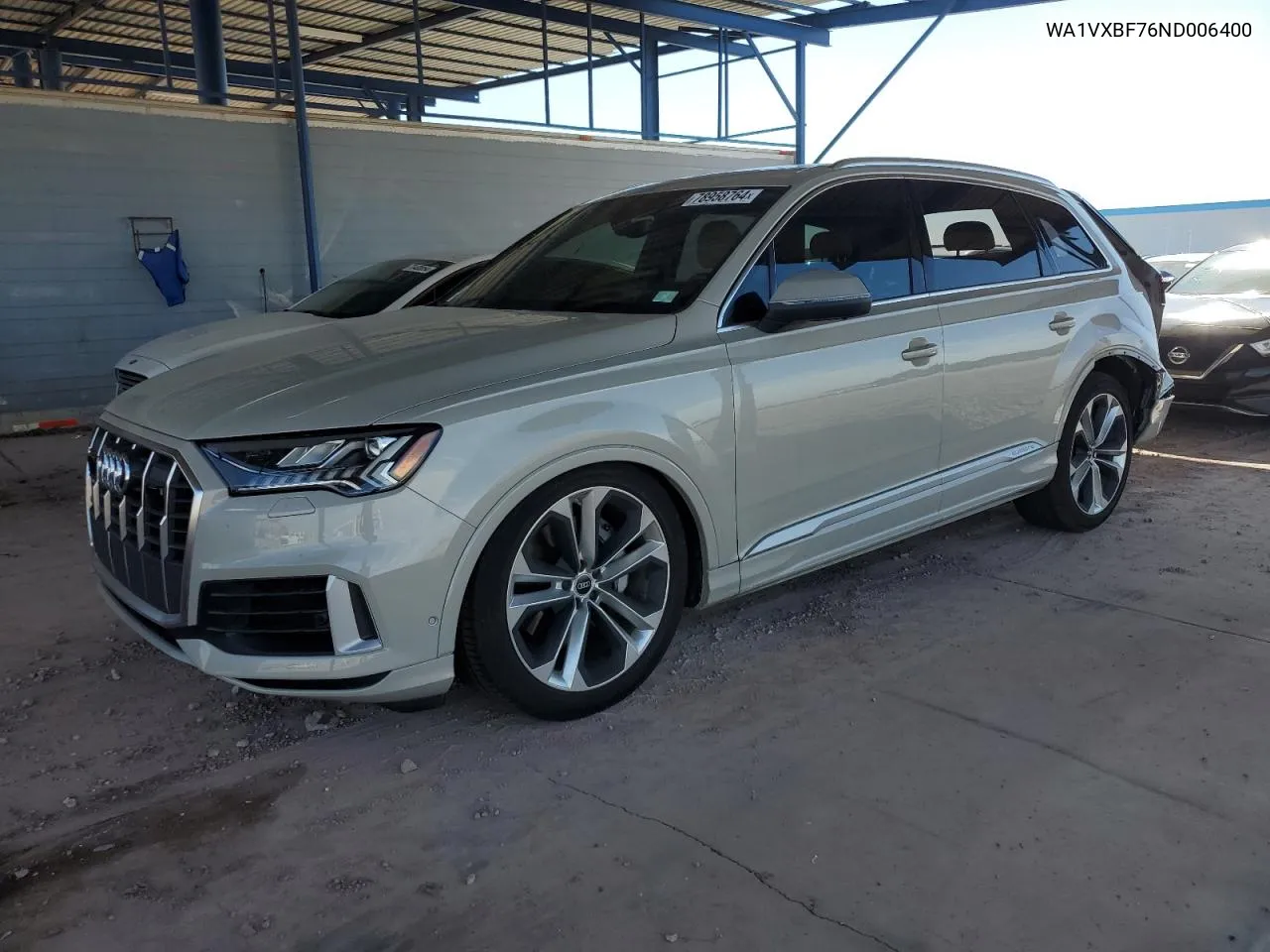 2022 Audi Q7 Prestige VIN: WA1VXBF76ND006400 Lot: 78958764