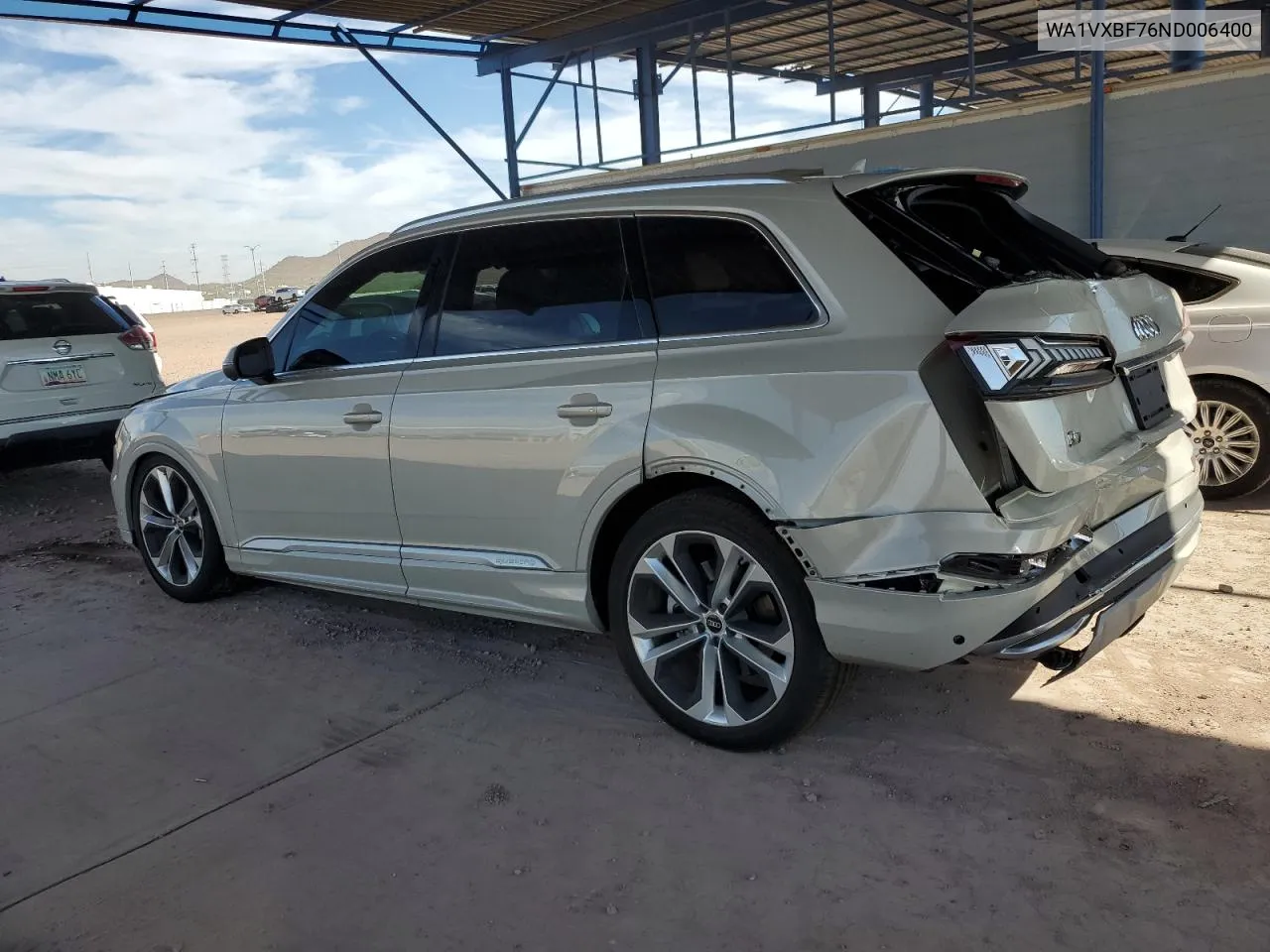 2022 Audi Q7 Prestige VIN: WA1VXBF76ND006400 Lot: 78958764