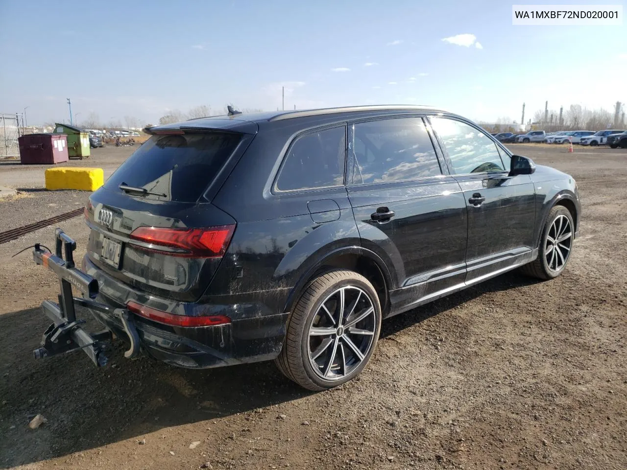 2022 Audi Q7 Progressiv VIN: WA1MXBF72ND020001 Lot: 78973544