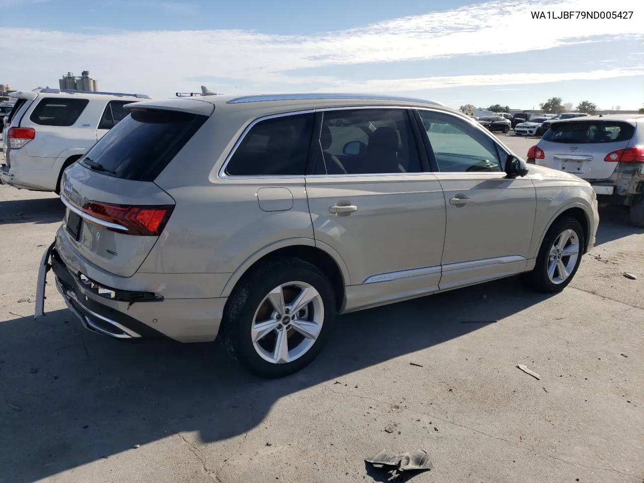 2022 Audi Q7 Premium Plus VIN: WA1LJBF79ND005427 Lot: 81527623