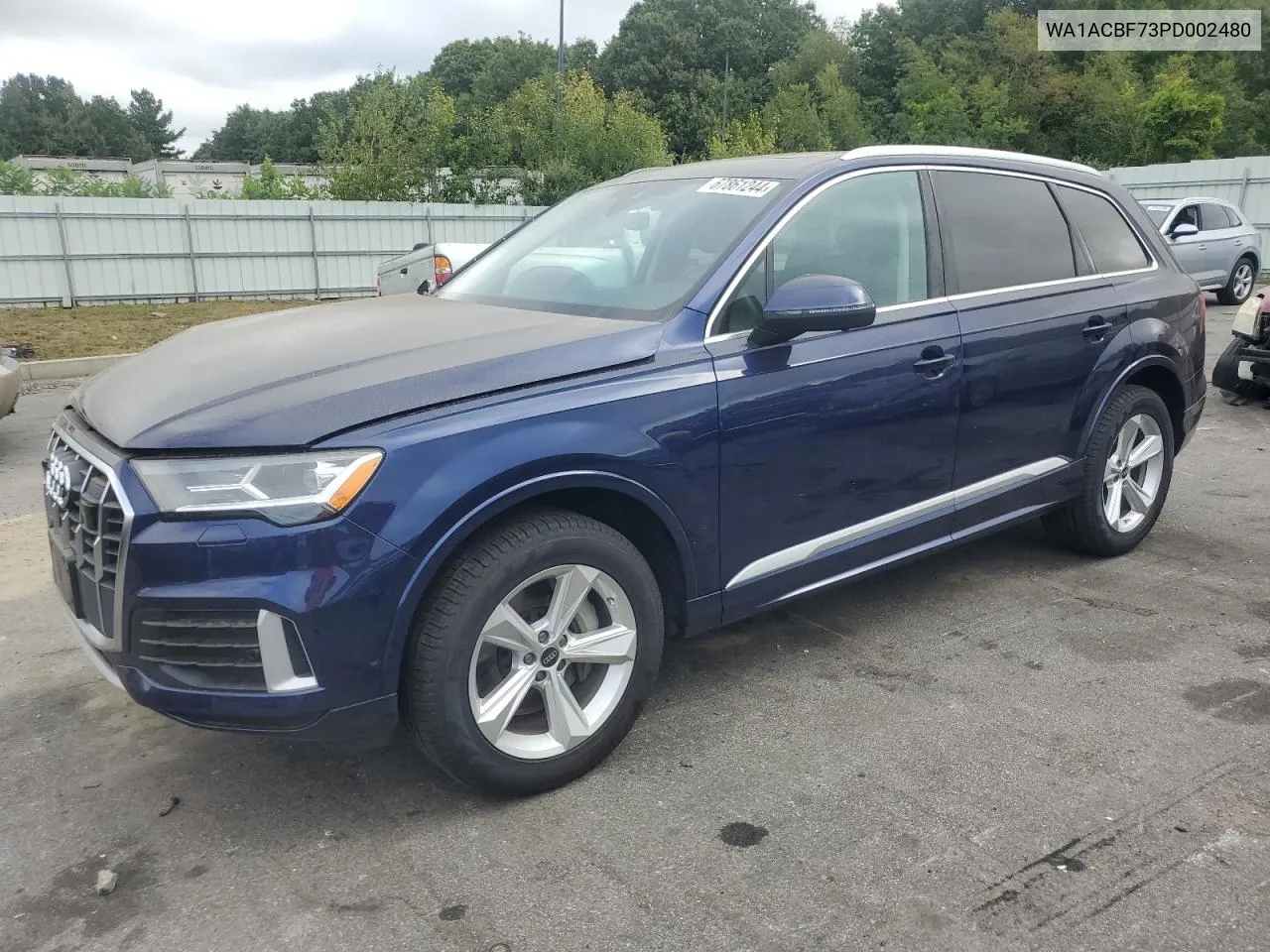 2023 Audi Q7 Premium VIN: WA1ACBF73PD002480 Lot: 67861244