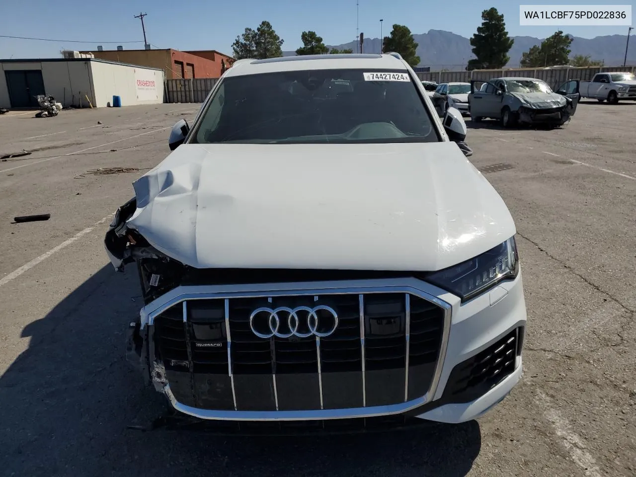 2023 Audi Q7 Premium Plus VIN: WA1LCBF75PD022836 Lot: 74427424