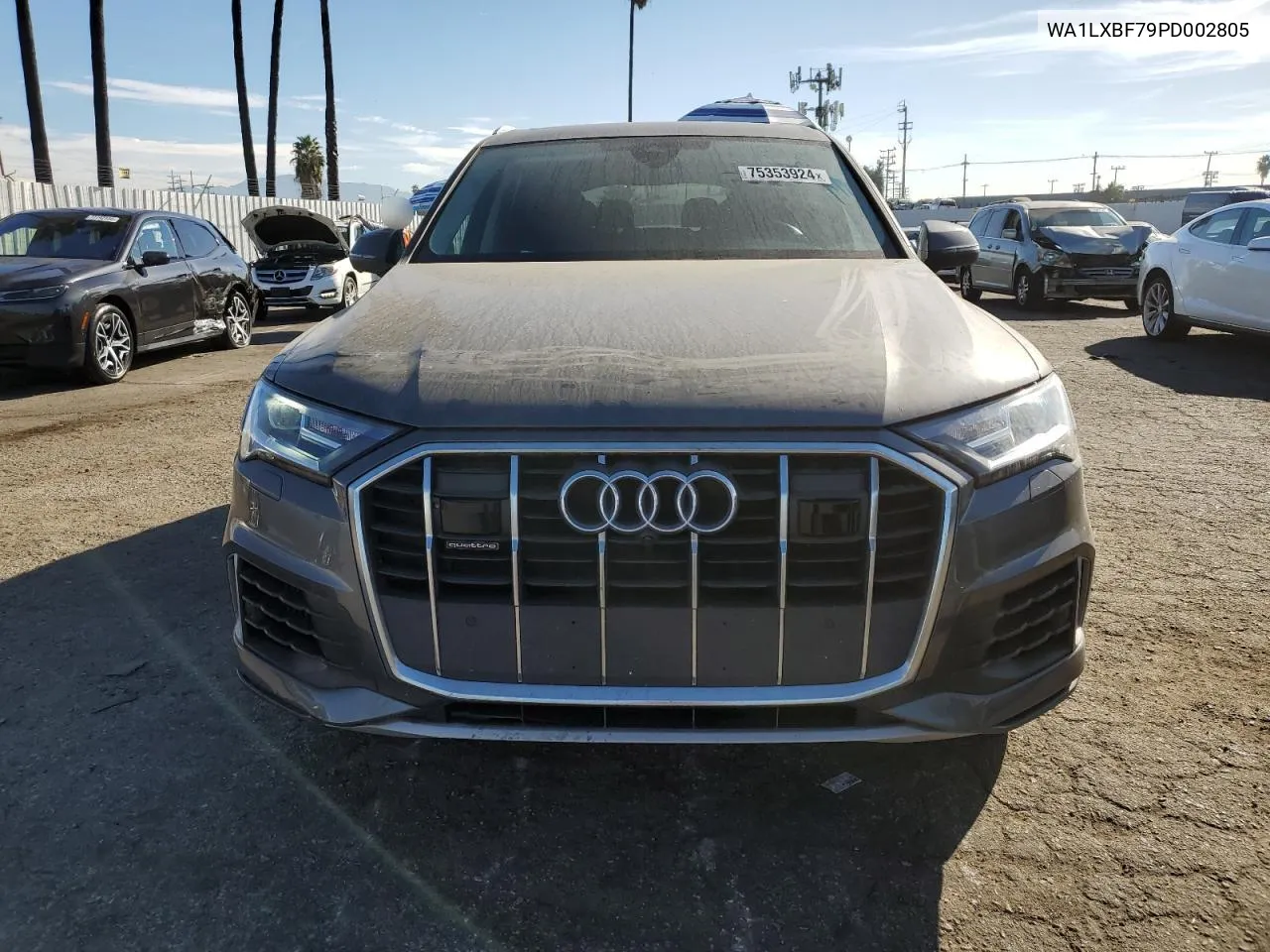 2023 Audi Q7 Premium Plus VIN: WA1LXBF79PD002805 Lot: 75353924